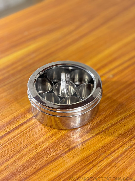 Steel Spice Box Return Gift | Stainless Steel Spice Container Under ₹600 | Wedding & Festive Favor