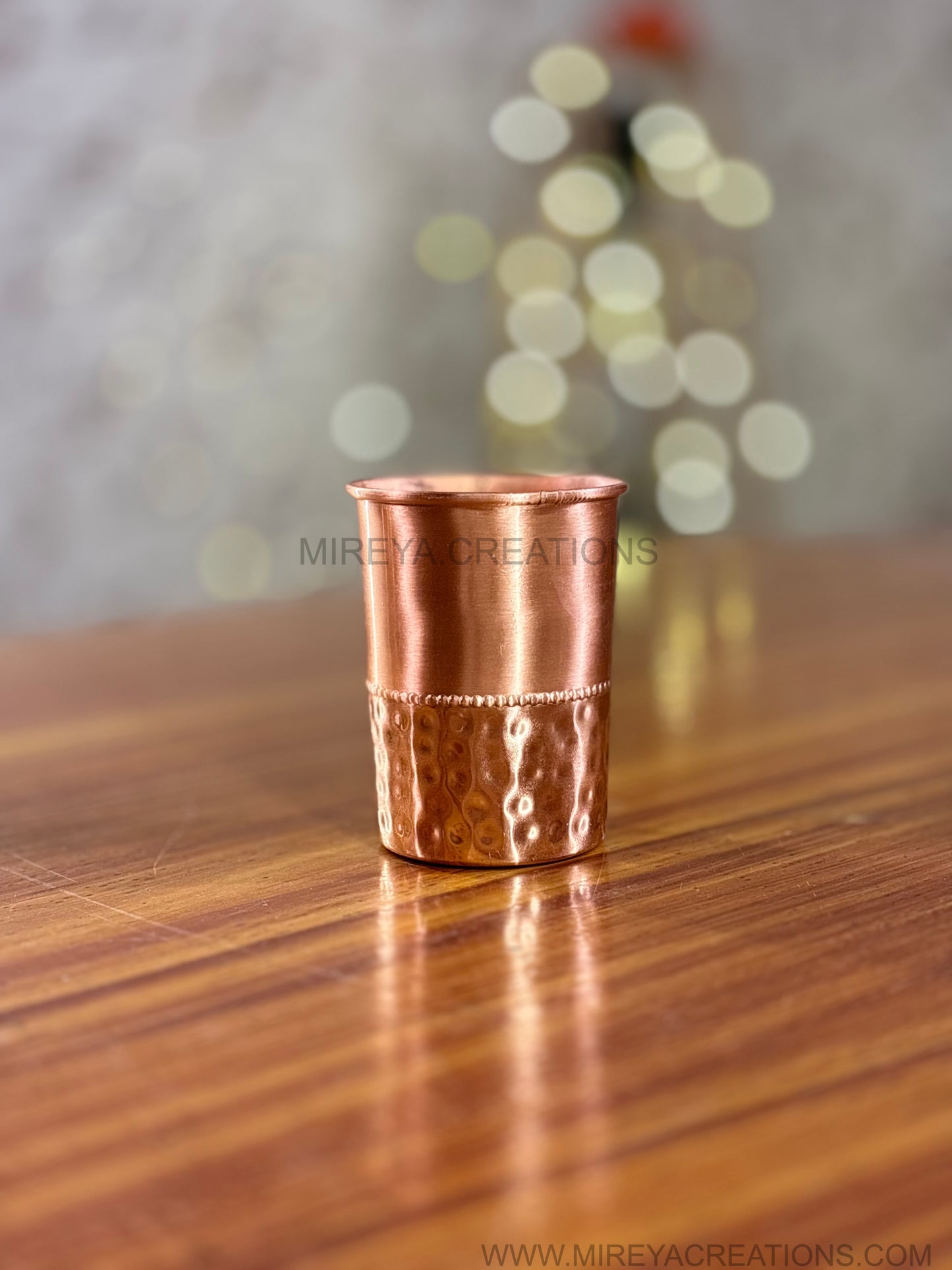 Hammered Pure Copper Glass Set Return Gift | Copper Drinking Glass Pair in Premium Gift Box | Wedding & Festive Favor Under ₹900