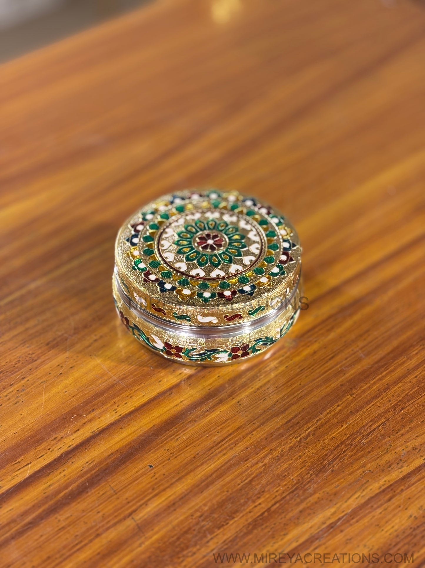 4 inch Meenakari Box Return Gift | Traditional Meenakari Box | Wedding & Puja Favor Under ₹200