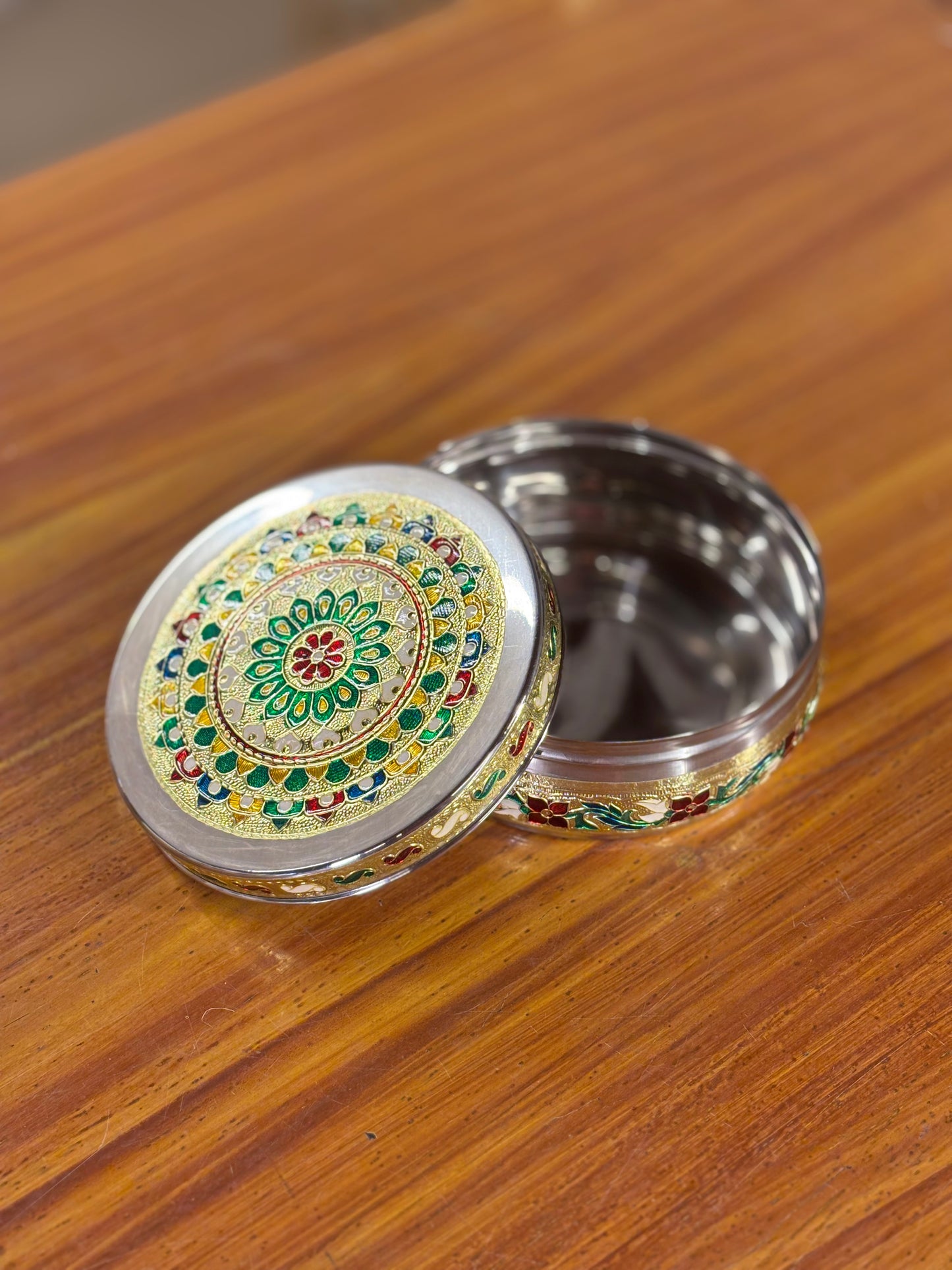 6 Inch Meenakari Box Return Gift | Decorative Meenakari Gift Box | Wedding & Festive Favor Under ₹300