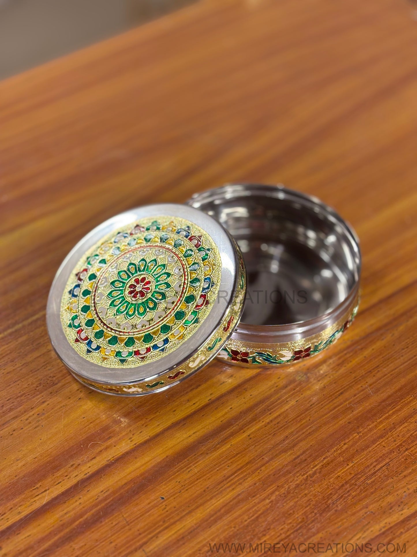 6 Inch Meenakari Box Return Gift | Decorative Meenakari Gift Box | Wedding & Festive Favor Under ₹300