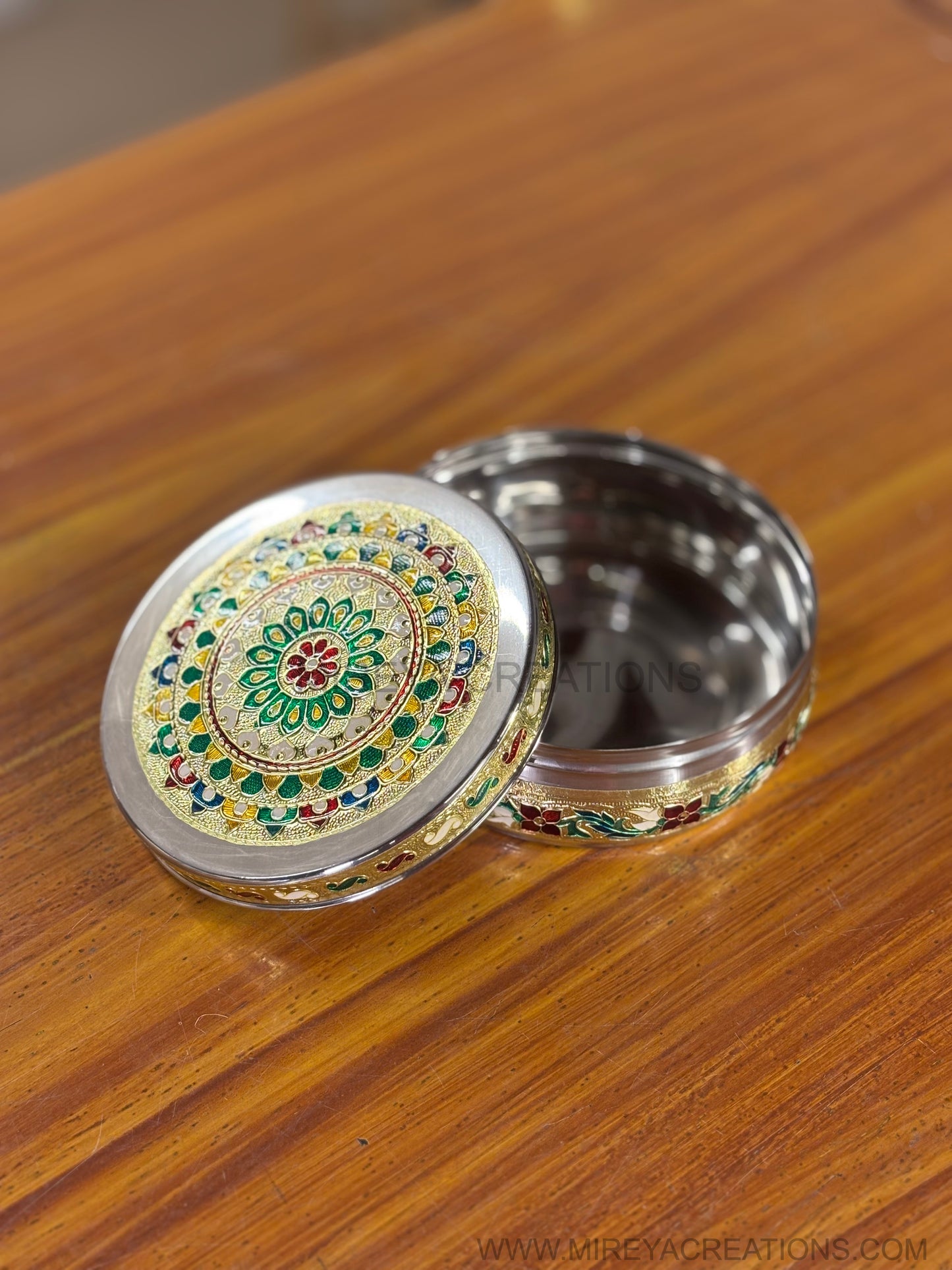 6 Inch Meenakari Box Return Gift | Decorative Meenakari Gift Box | Wedding & Festive Favor Under ₹300