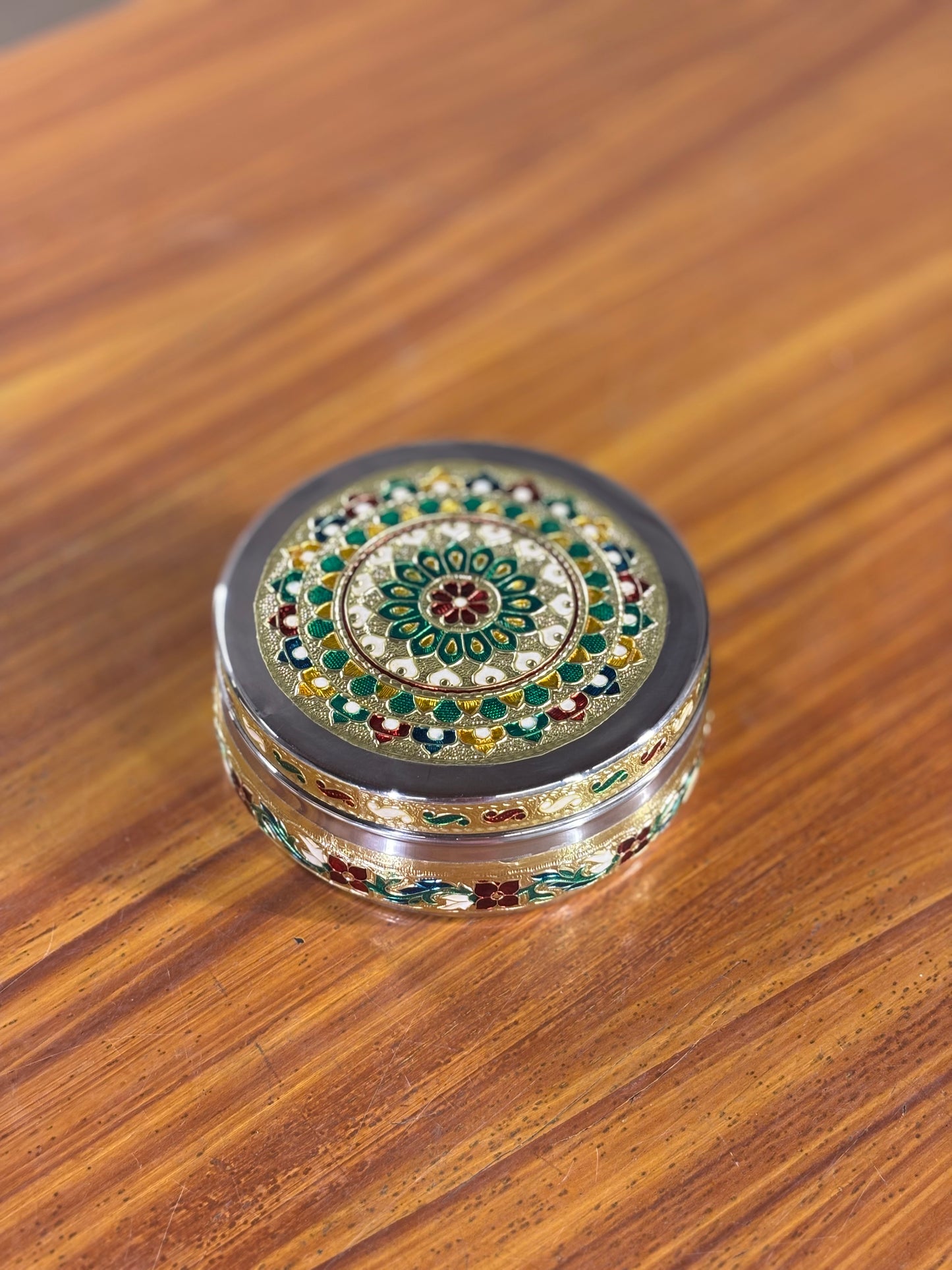 6 Inch Meenakari Box Return Gift | Decorative Meenakari Gift Box | Wedding & Festive Favor Under ₹300