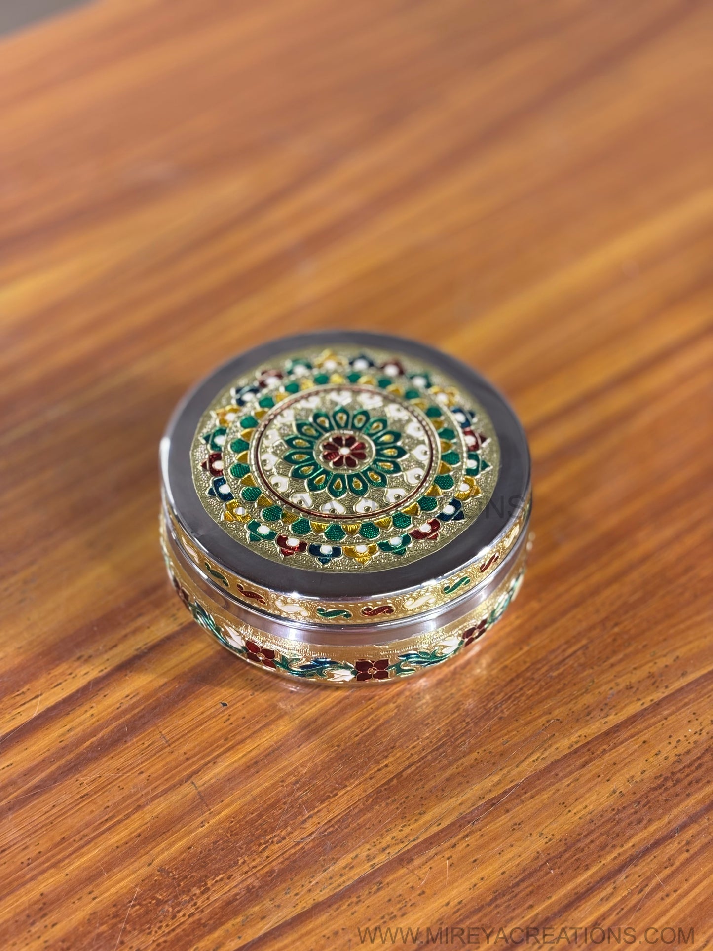 6 Inch Meenakari Box Return Gift | Decorative Meenakari Gift Box | Wedding & Festive Favor Under ₹300