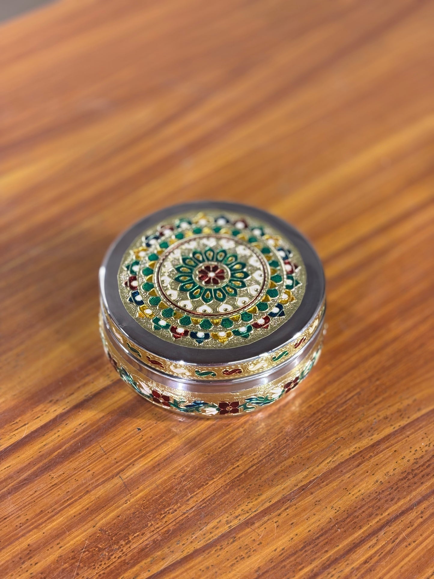 6 Inch Meenakari Box Return Gift | Decorative Meenakari Gift Box | Wedding & Festive Favor Under ₹300