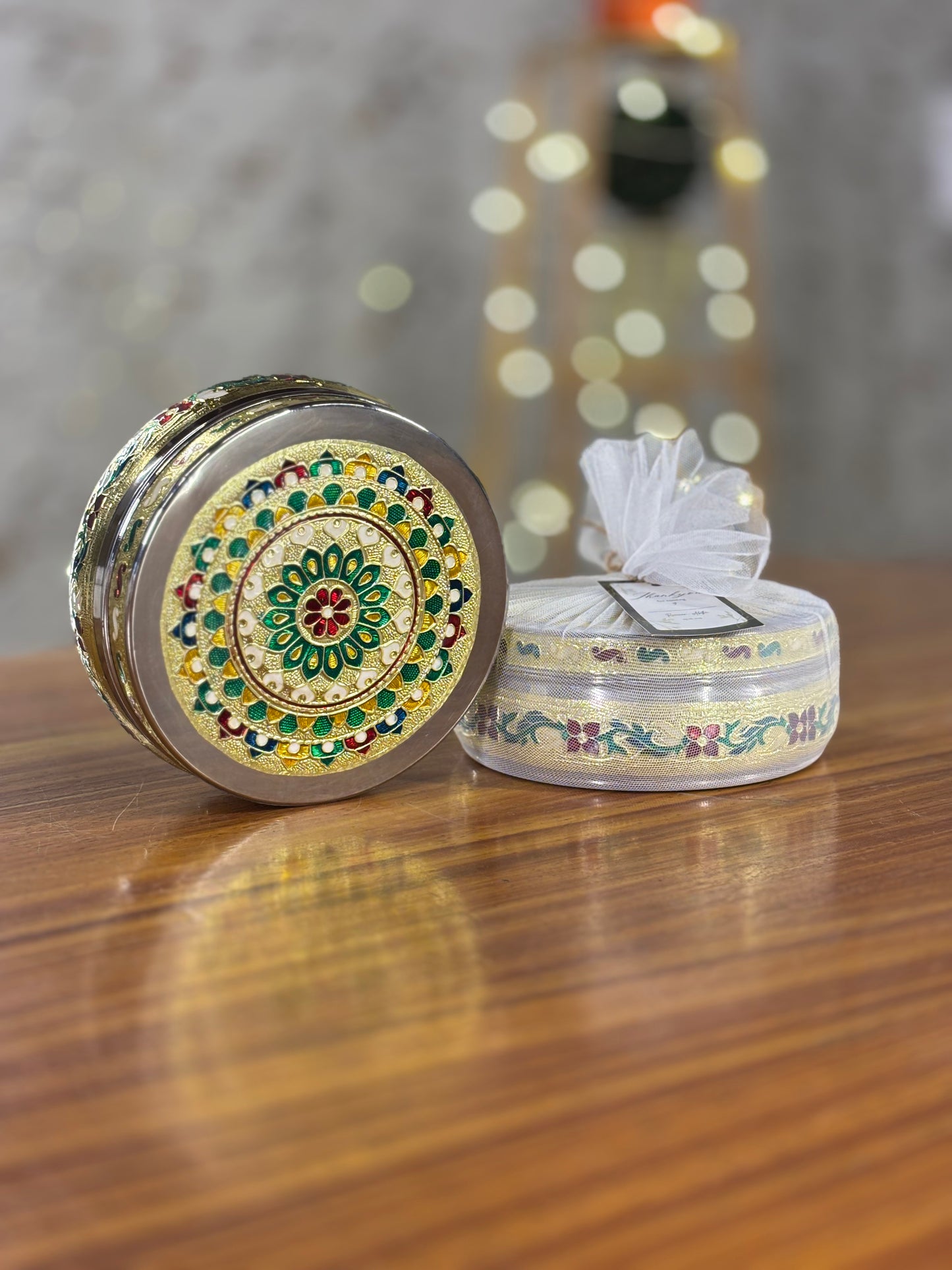 6 Inch Meenakari Box Return Gift | Decorative Meenakari Gift Box | Wedding & Festive Favor Under ₹300
