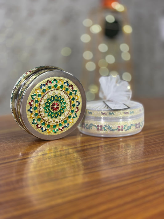 6 Inch Meenakari Box Return Gift | Decorative Meenakari Gift Box | Wedding & Festive Favor Under ₹300