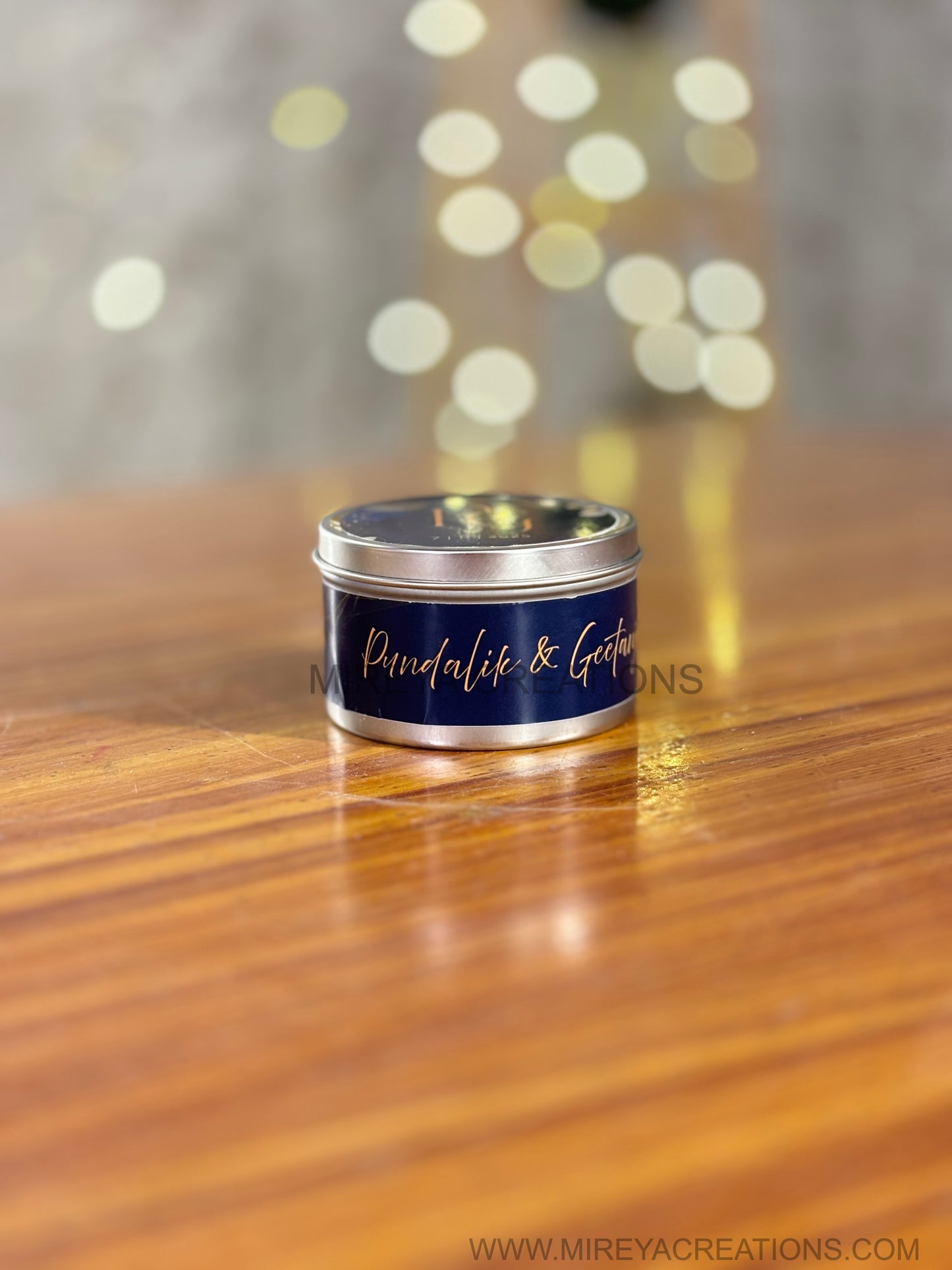 Customised Scented Tin Candle | Personalised Tin Candle Return Gift | Wedding & Housewarming Favor