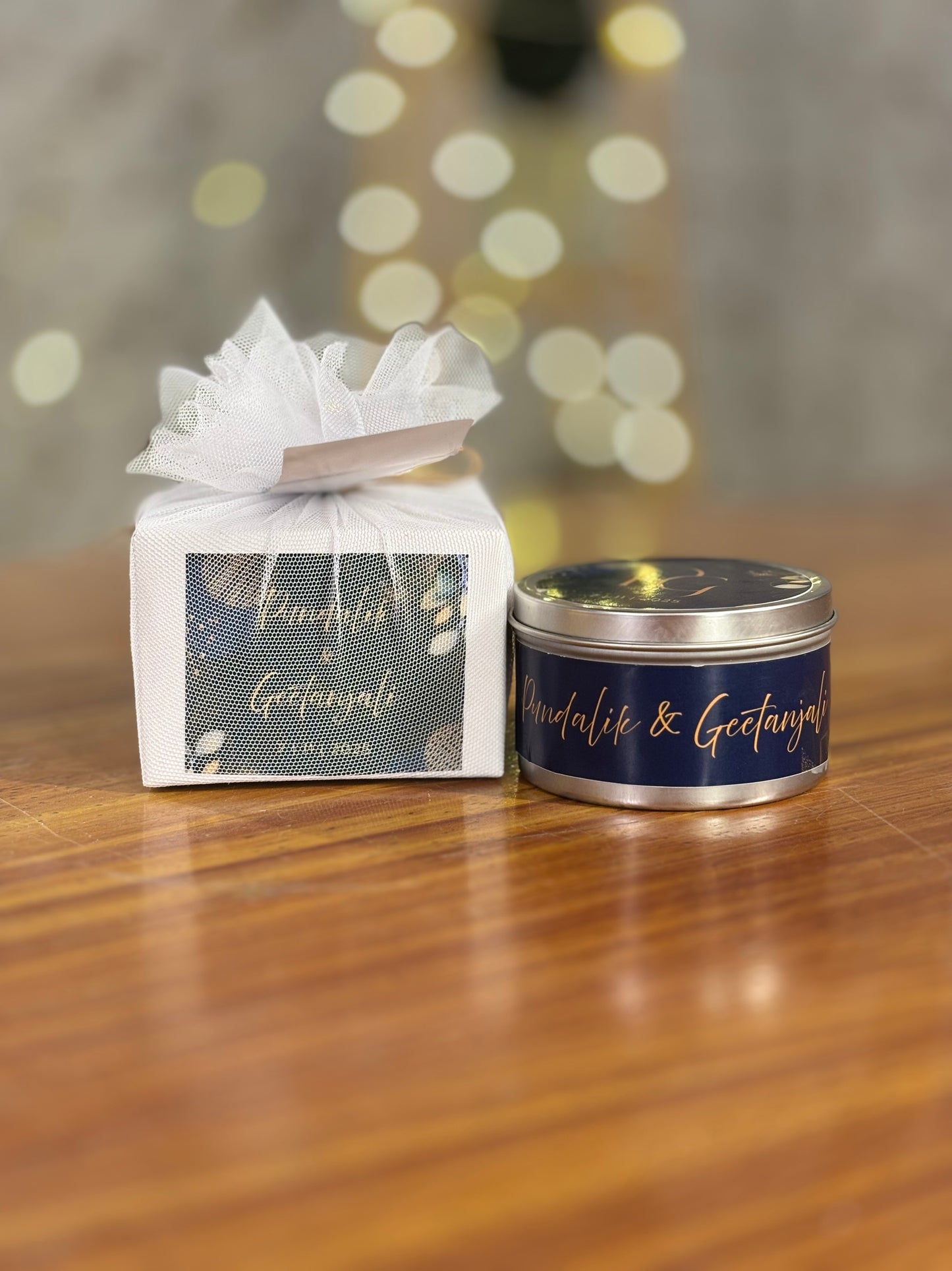 Customised Scented Tin Candle | Personalised Tin Candle Return Gift | Wedding & Housewarming Favor