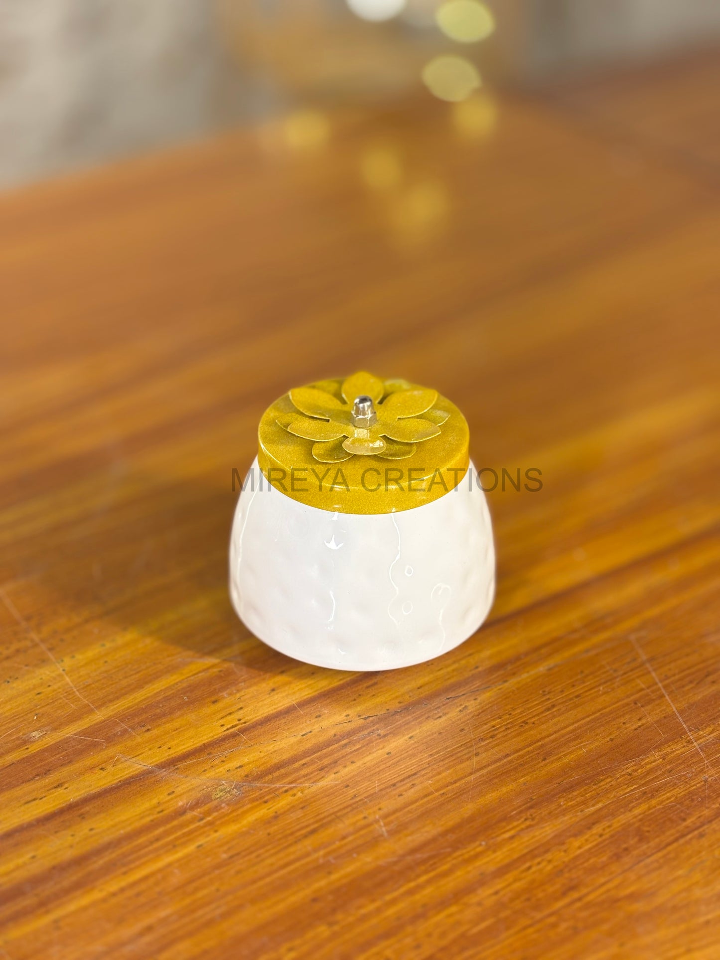 White Cone Jar Return Gift | Minimalist Decorative Jar | Wedding & Housewarming Favor Under ₹200