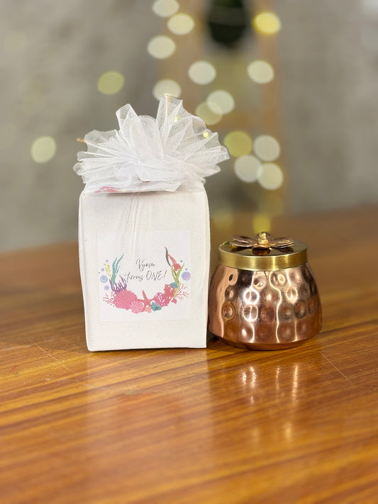 Brass Cone Jar Return Gift | Decorative Brass Jar | Wedding & Traditional Favor Under ₹200