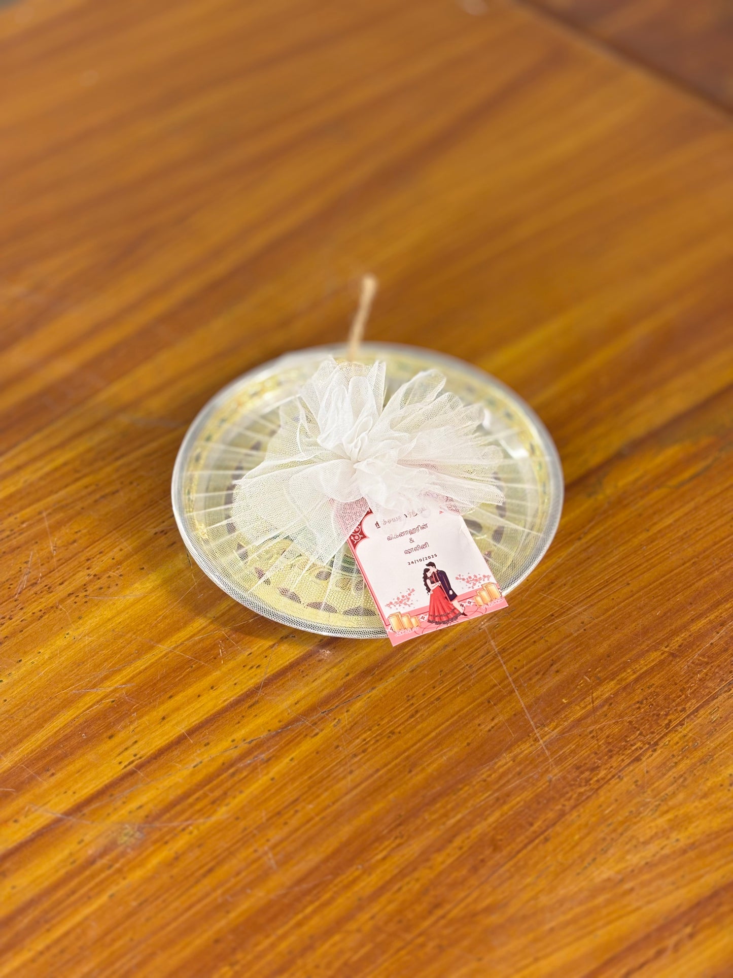 Meenakari Plate Return Gift | Decorative Meenakari Puja Plate | Wedding & Festival Favor