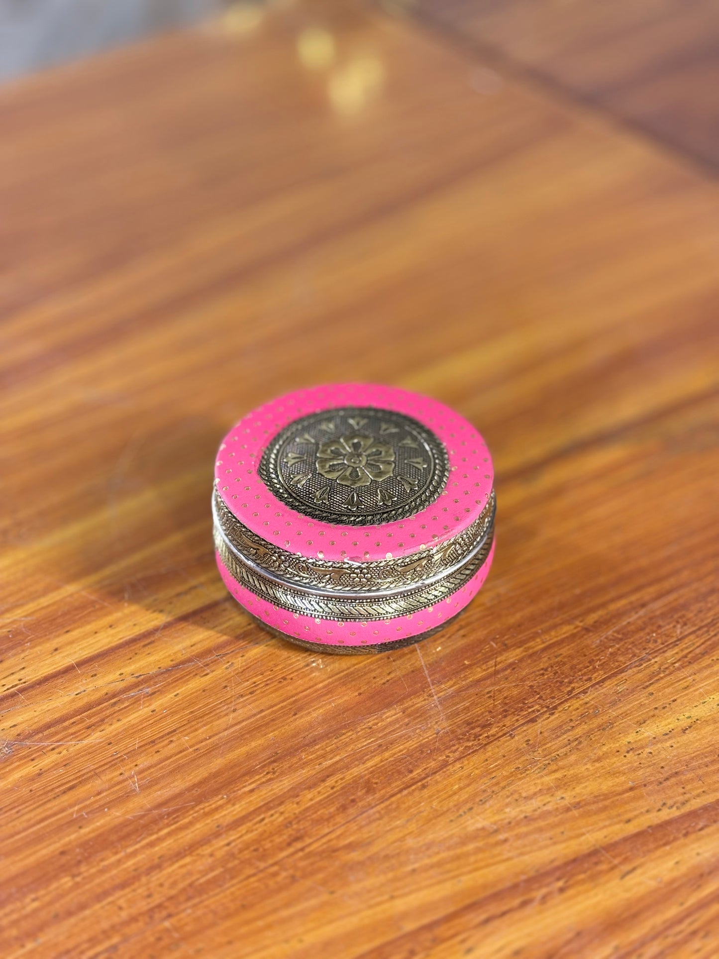 Meenakari Tiffin Box 4 inch Return Gift | Decorative Meenakari Tiffin | Wedding & Festive Favor Under ₹200