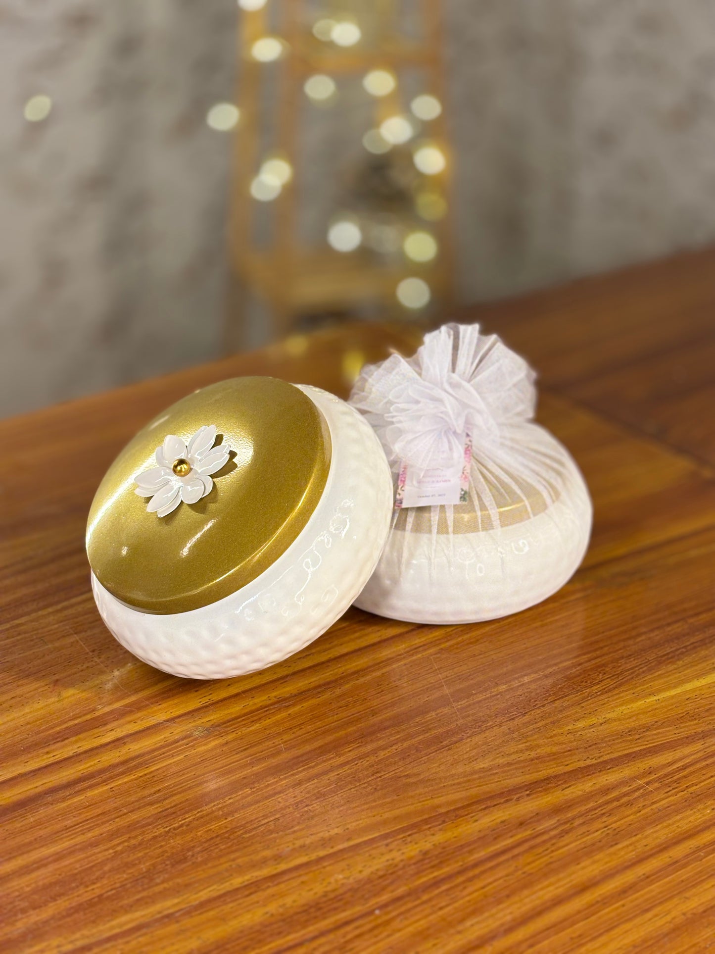 8 Inch White Jar Return Gift | Large Decorative White Jar | Wedding & Party Favor Under ₹300