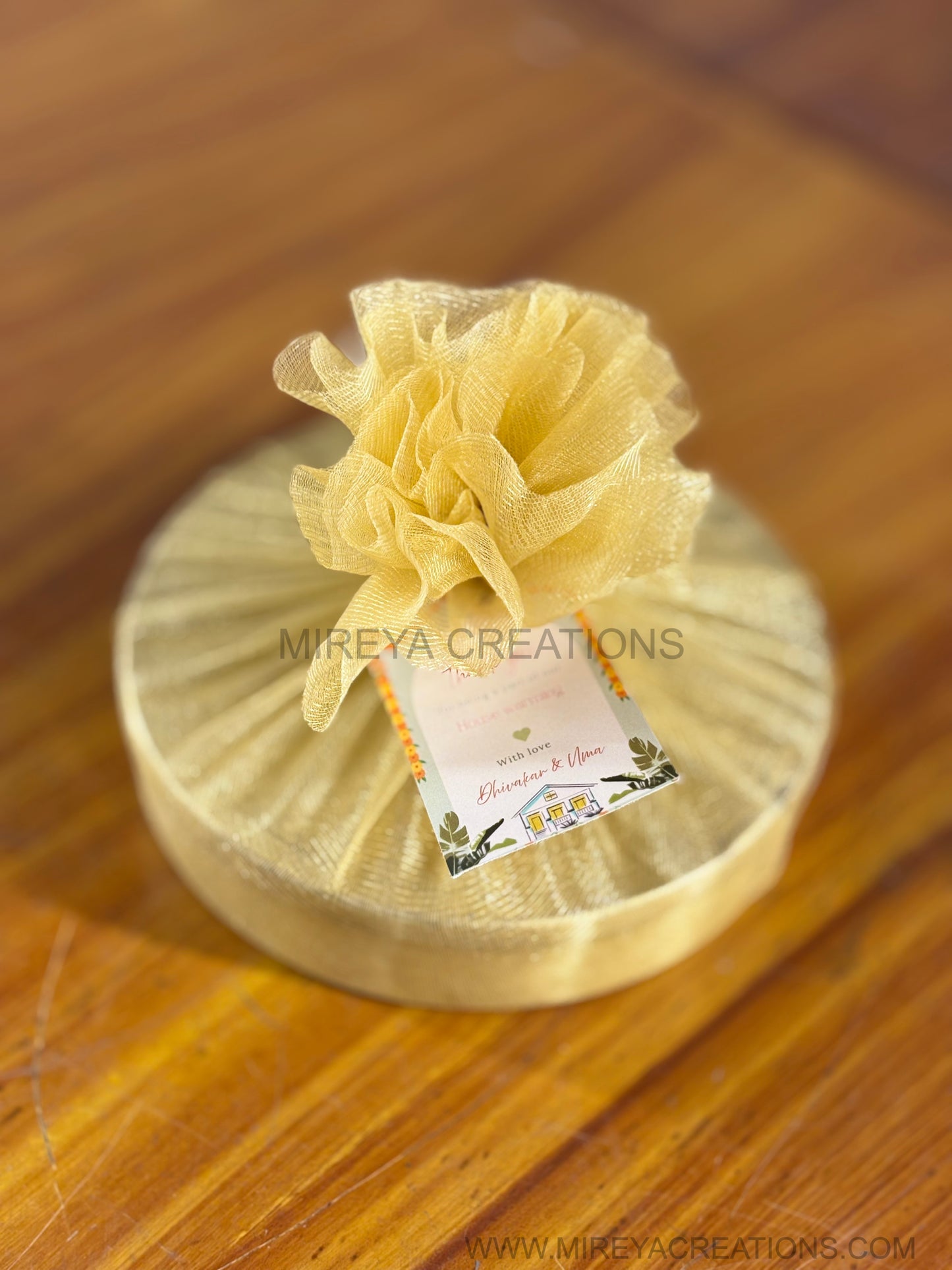 6 Inch Brass Spice Box Return Gift | Traditional Brass Masala Box | Wedding & Home Favor Under ₹1000