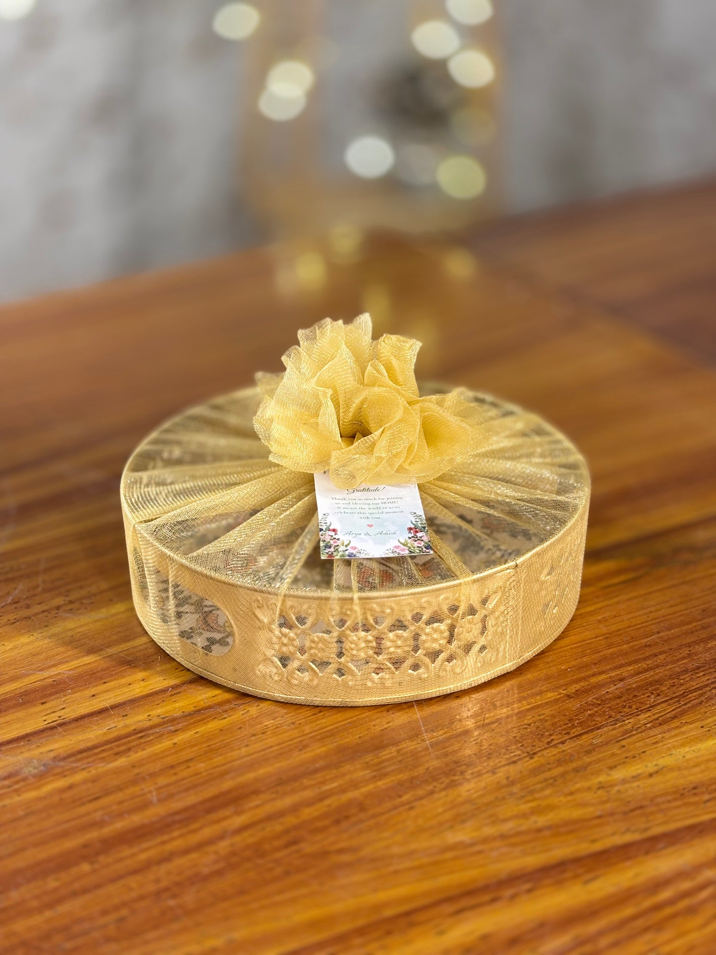 8 Inch Printed Tray Return Gift | Large Printed Decorative Tray | Wedding & Event Favor Under ₹300