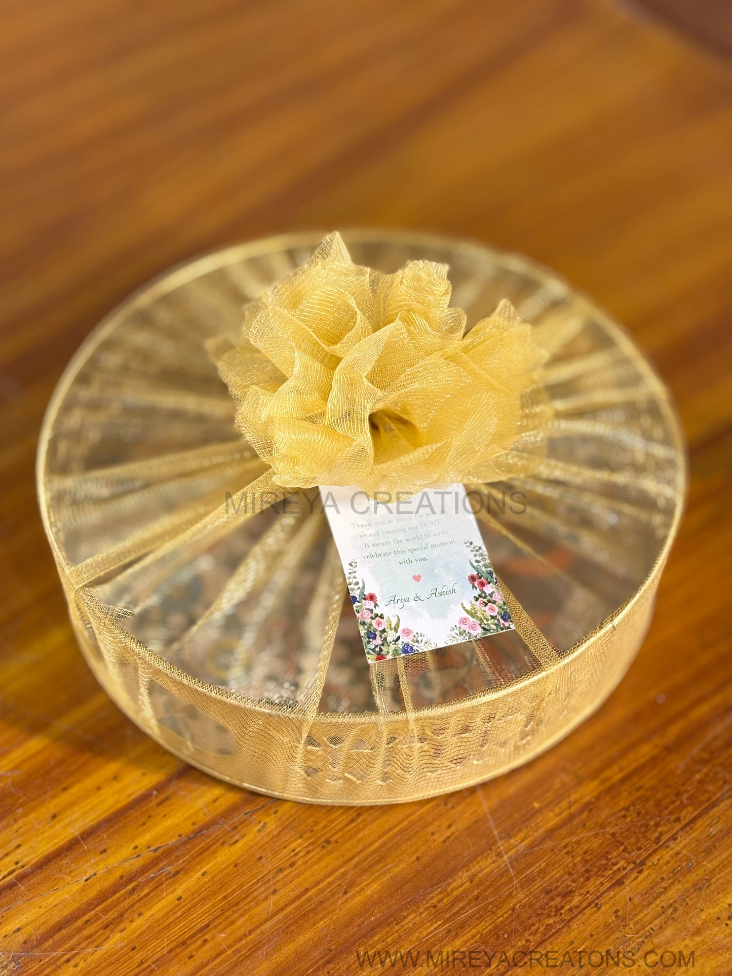 8 Inch Printed Tray Return Gift | Large Printed Decorative Tray | Wedding & Event Favor Under ₹300