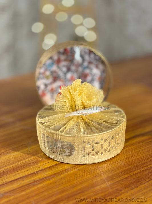 6 Inch Printed Tray Return Gift | Decorative Printed Tray | Wedding & Housewarming Favor Under ₹300