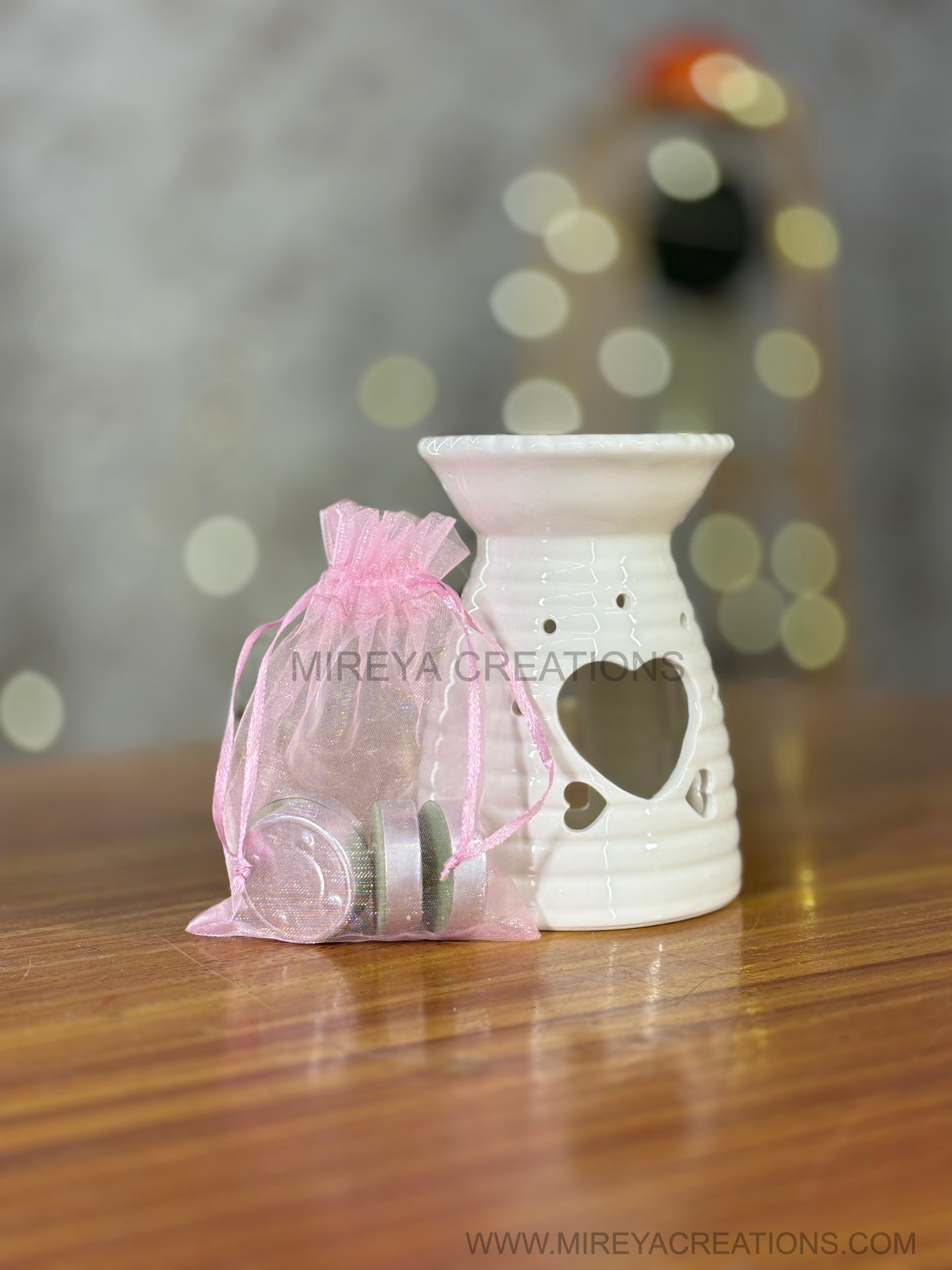 Ceramic Aroma Burner Return Gift | Fragrance Burner with Tealights | Housewarming & Wedding Favor Under ₹200