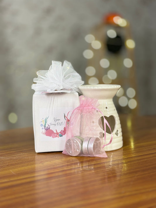 Ceramic Aroma Burner Return Gift | Fragrance Burner with Tealights | Housewarming & Wedding Favor Under ₹200