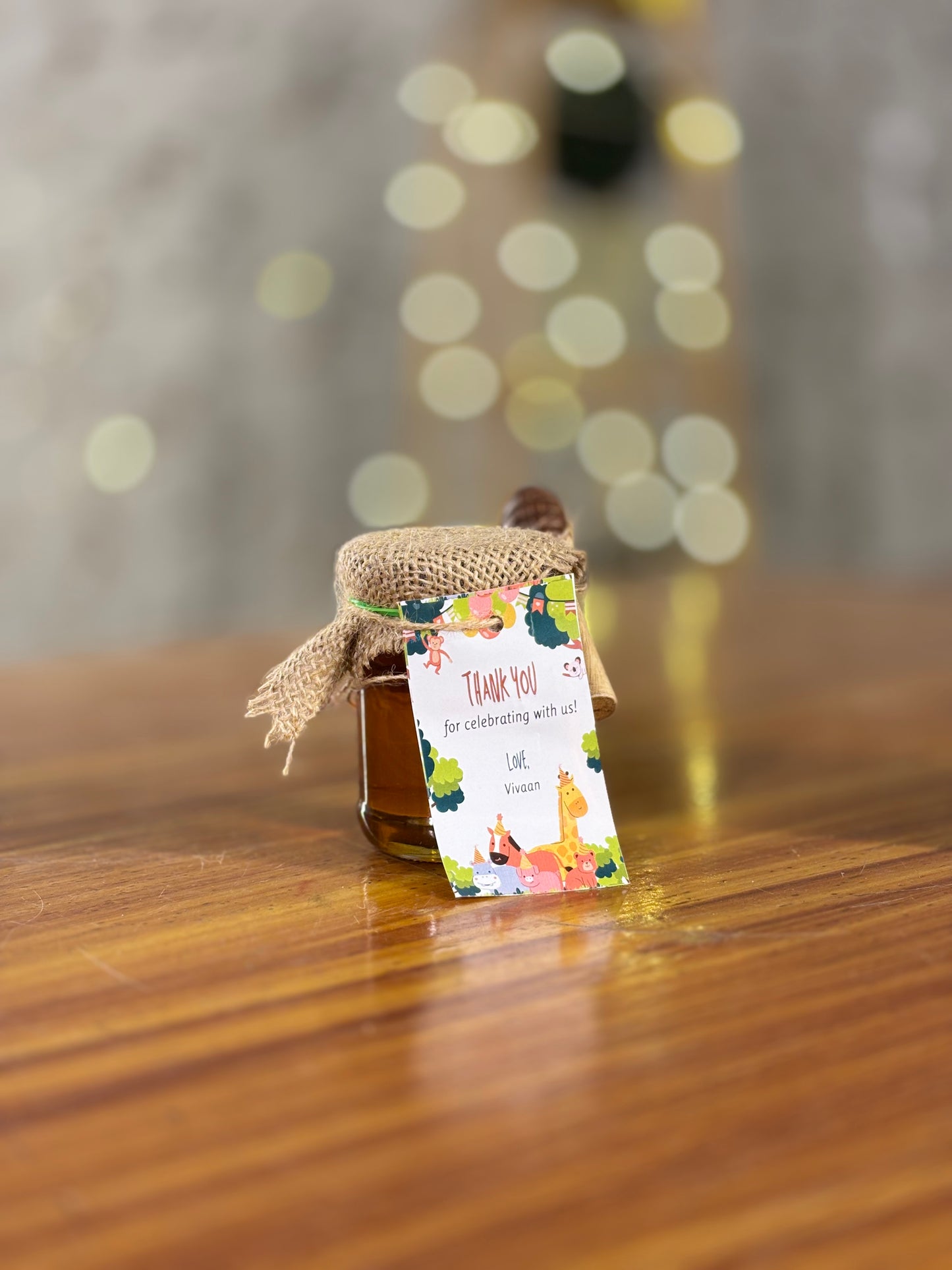 Honey Jar with Dipper | Gourmet Honey Return Gift | Wedding & Festive Favor