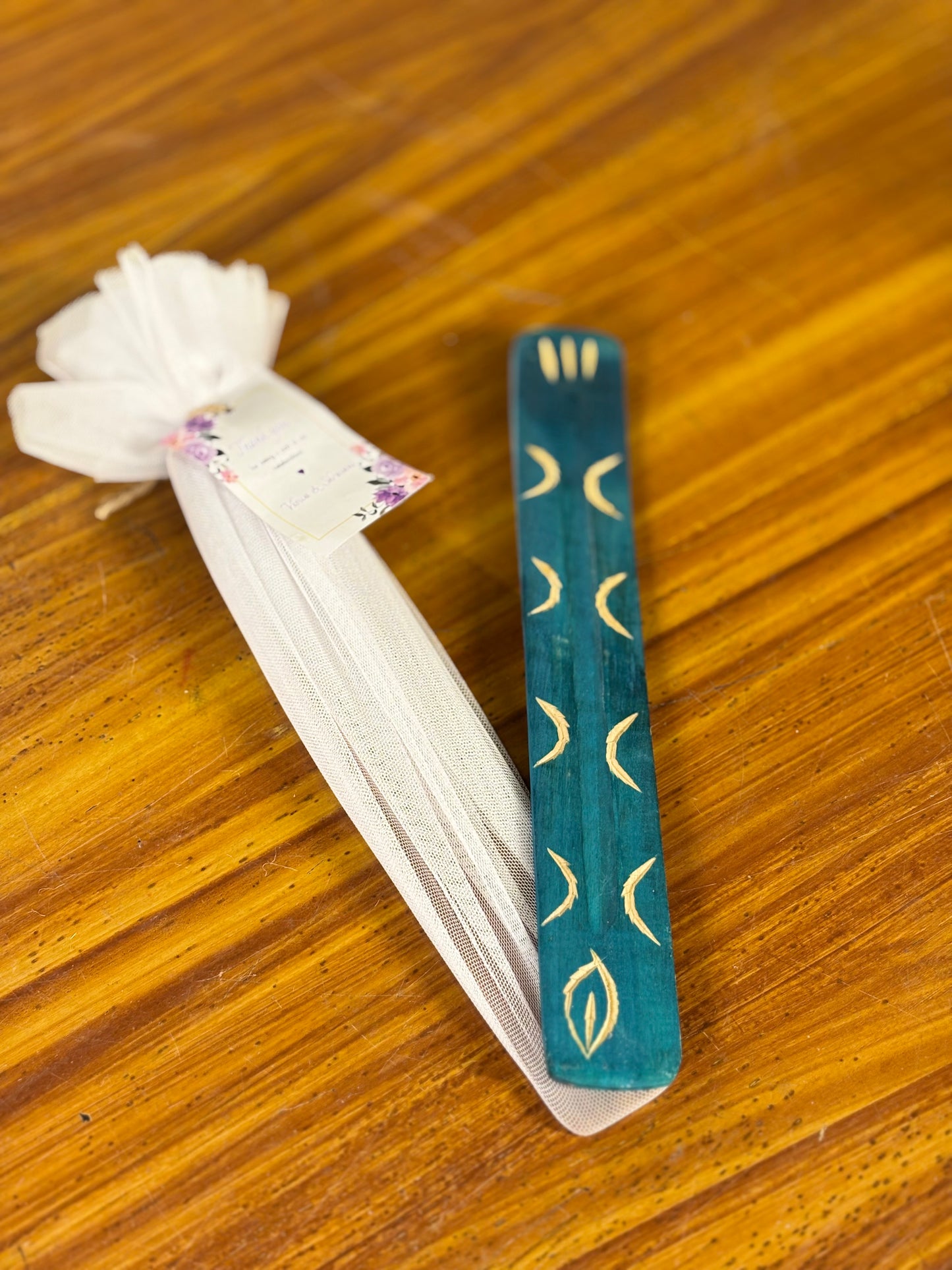 Wooden Incense Holder Return Gift Under 50 Rs - Agarbatti Stand Wedding Favor - Mireya Creations