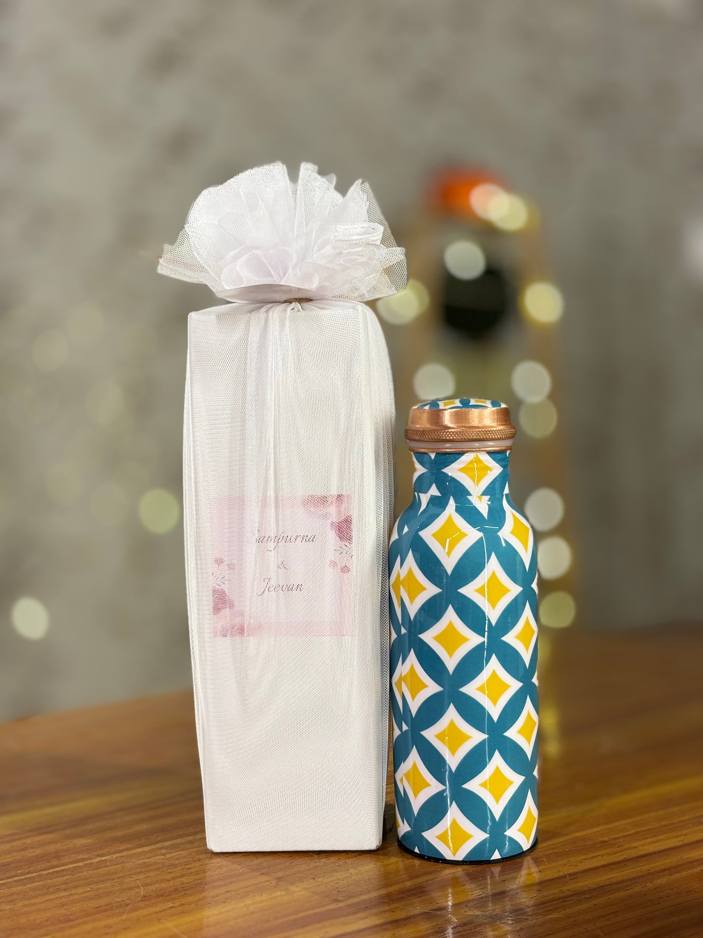 Printed Copper Bottle Return Gift | Premium Copper Water Bottle | Wedding & Housewarming Favor Under ₹700