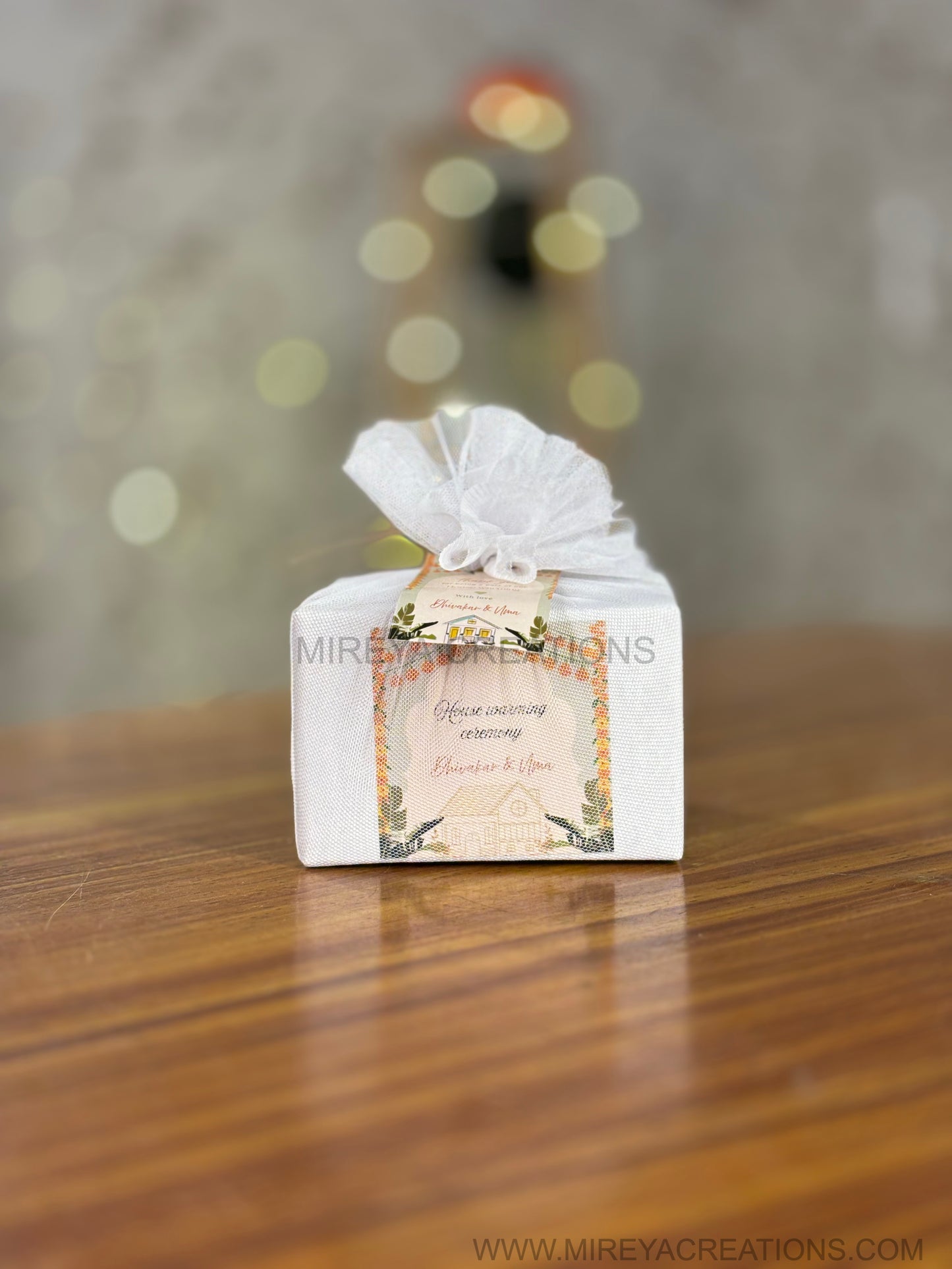 Flat Decorative Jar With Dry Fruits Return Gift | Elegant Dry Fruit Jar | Wedding & Festive Favor Under ₹300