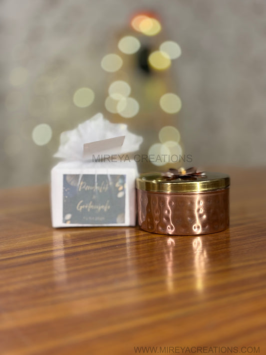 4" Decorative Flat Jar Return Gift | Elegant Keepsake Jar | Wedding & Housewarming Favor Under ₹200