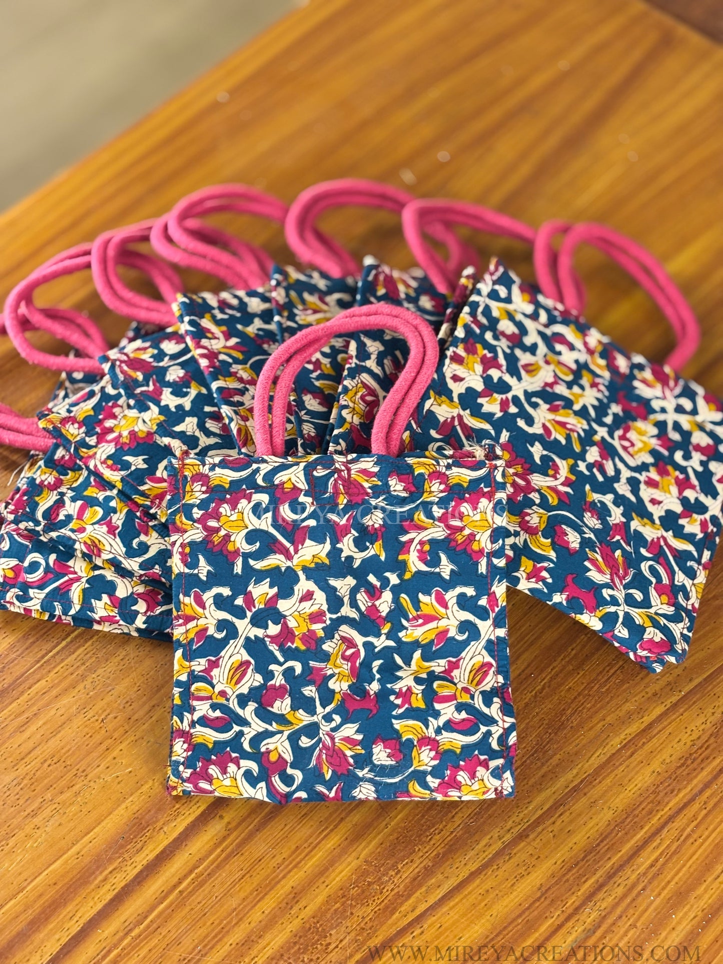 Kalamkari Bag| Boutique-Style Floral Gift Bag | Wedding & Festive Favor Under ₹150