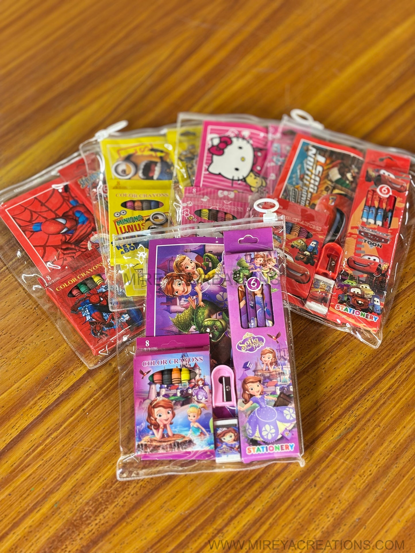 Cartoon Character Zipper Stationery Pouch Return Gift | Cute Kids Stationery Pouch | Birthday & School Event Favor Under ₹150