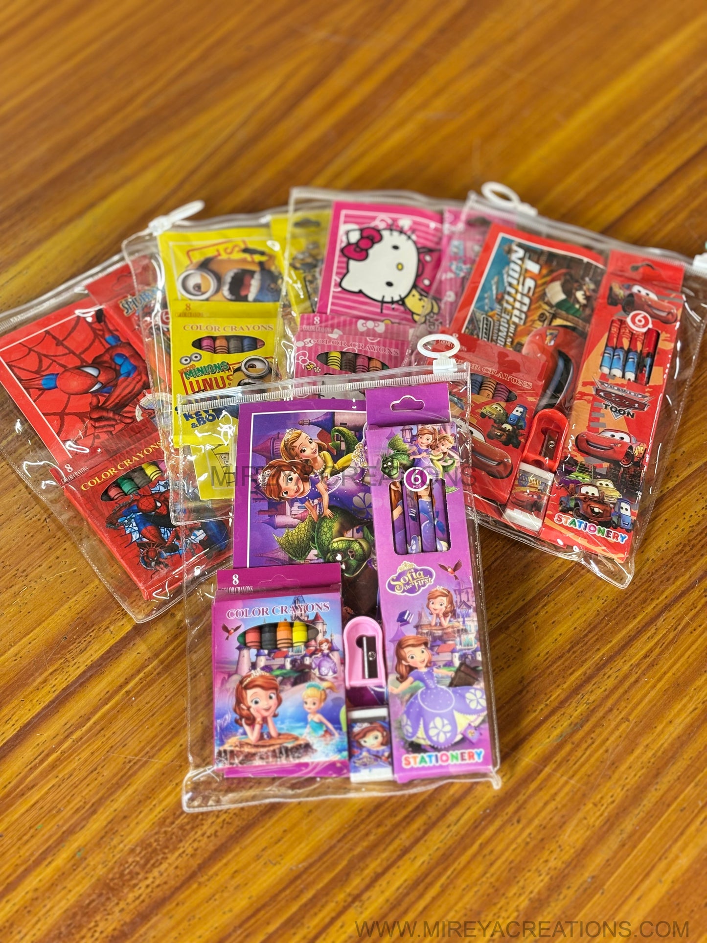 Cartoon Character Zipper Stationery Pouch Return Gift | Cute Kids Stationery Pouch | Birthday & School Event Favor Under ₹150