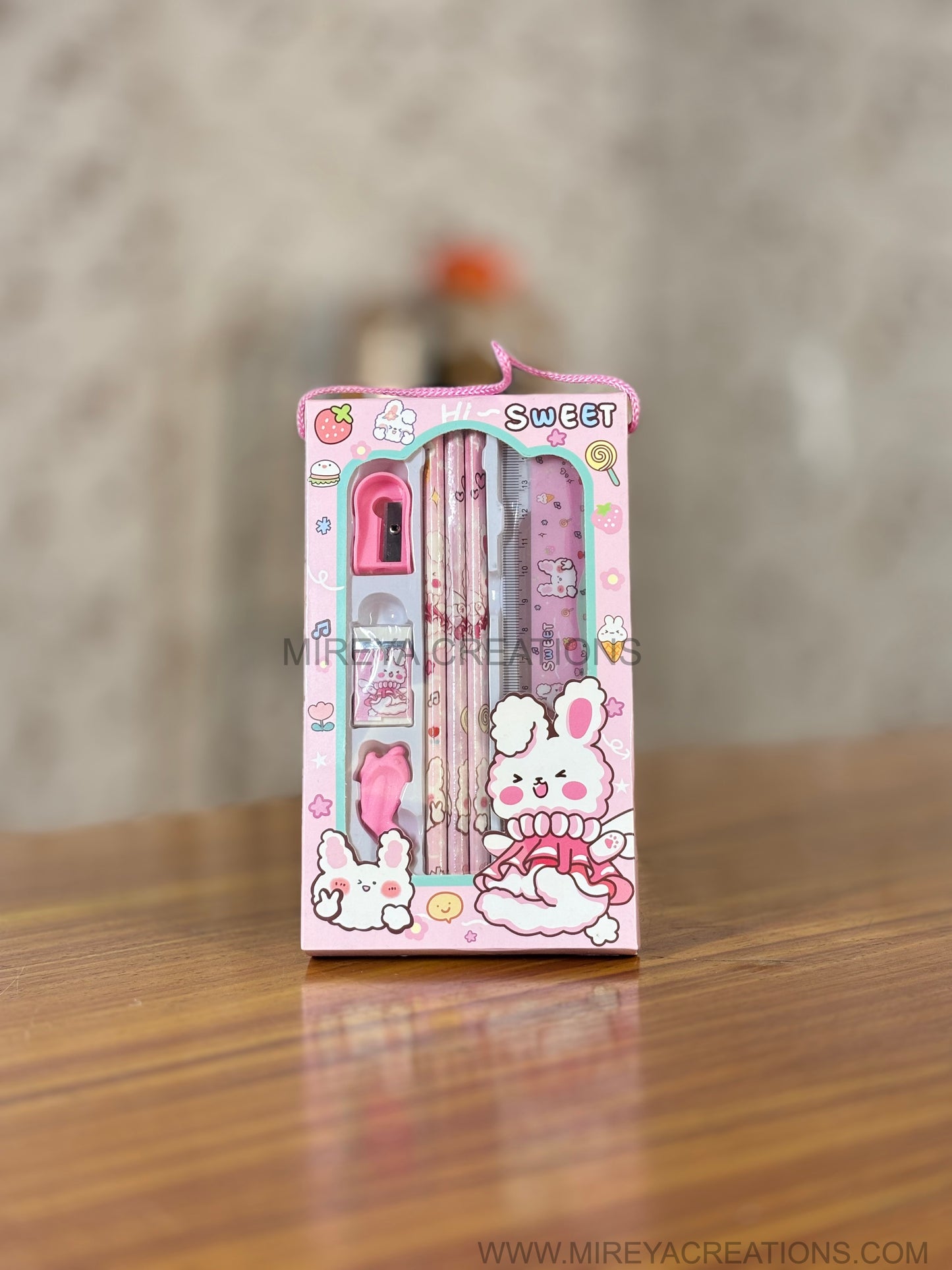 Cute Cartoon Kids Stationery Gift Set Return Gift | Pastel Themed Stationery Kit for Children | Birthday Party Favor Under ₹150