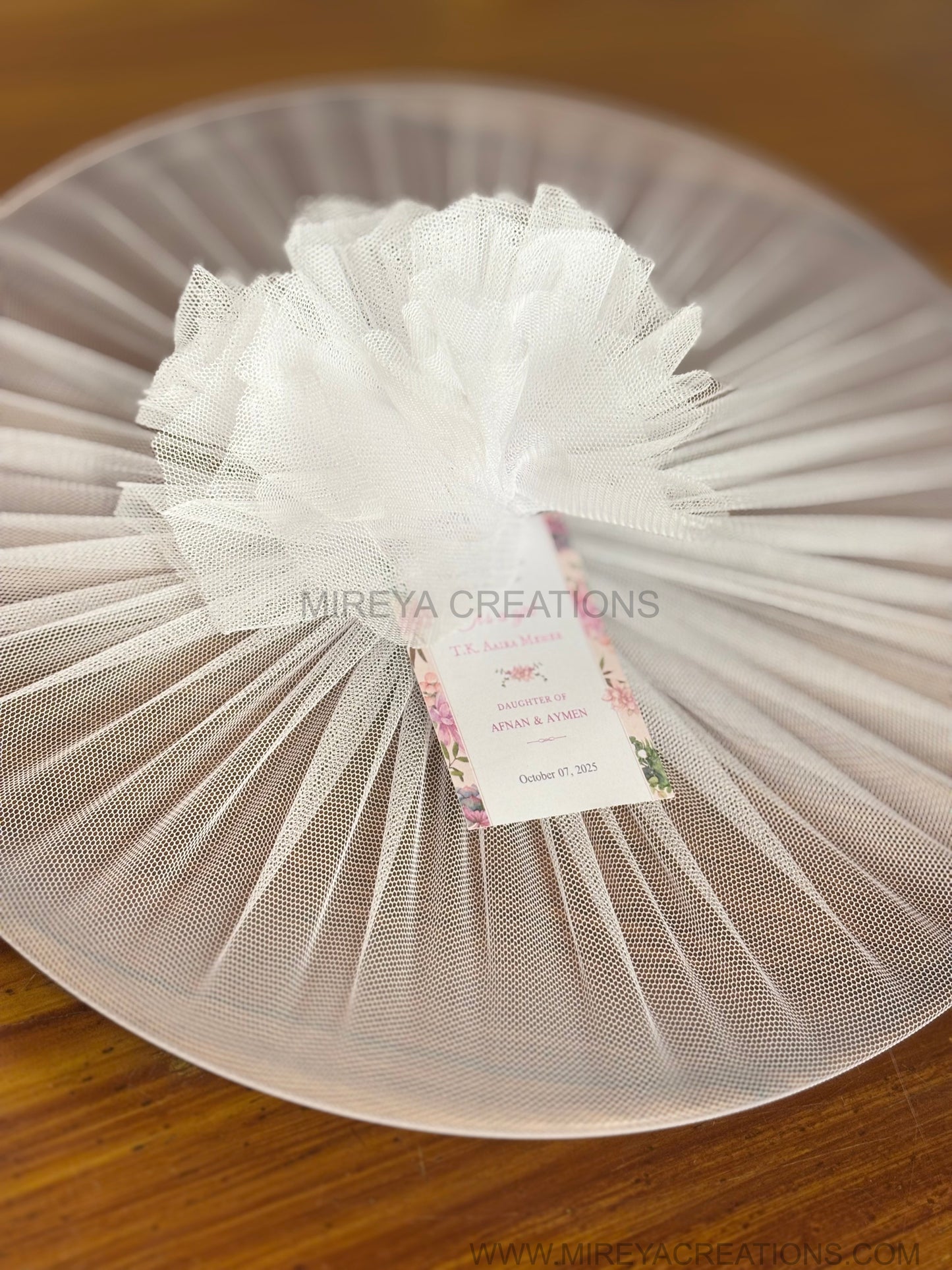 Round Wooden Snack & Salad Plate Return Gift | Minimalist Natural Finish Wooden Plate | Wedding & Housewarming Favor