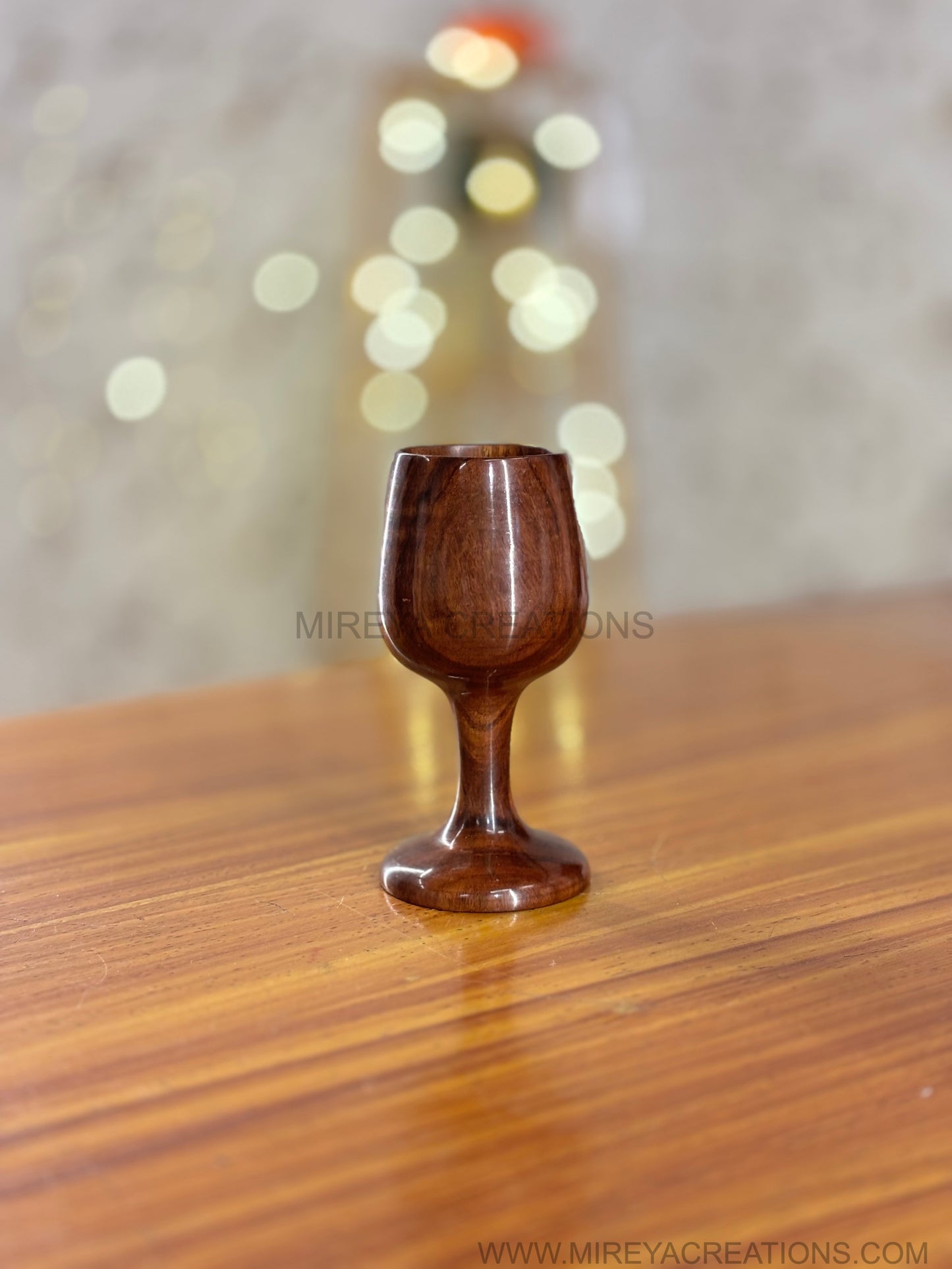 Mini Wooden Goblet Showpiece Return Gift | Handcrafted Wooden Decorative Cup | Wedding & Festive Favor Under ₹400