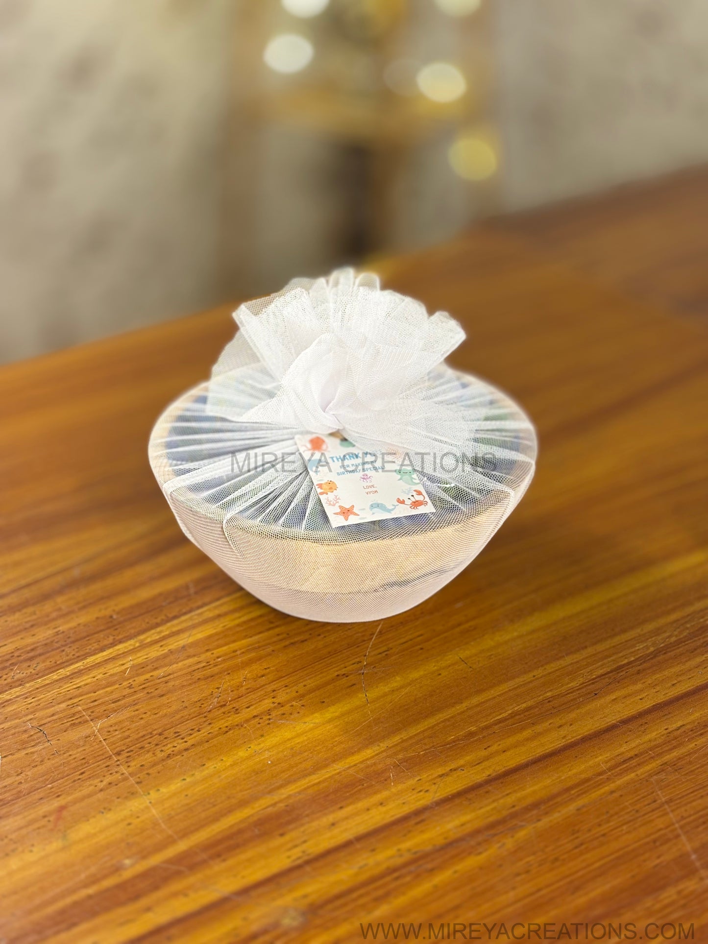 Decorative Printed Wooden Snack Bowl Return Gift | Colourful Patterned Wooden Bowl | Wedding & Housewarming Favor Under ₹350