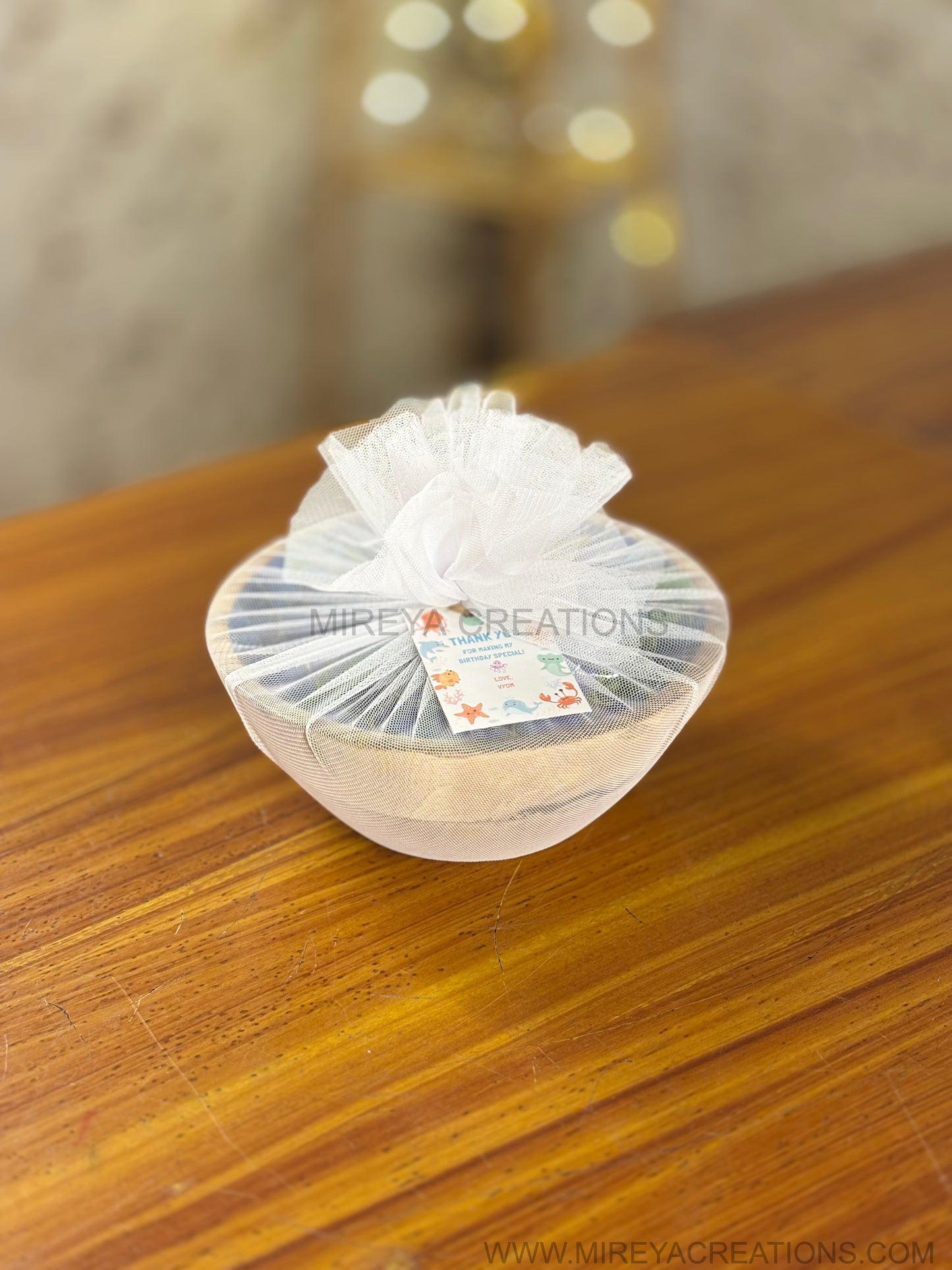 Decorative Printed Wooden Snack Bowl Return Gift | Colourful Patterned Wooden Bowl | Wedding & Housewarming Favor Under ₹350