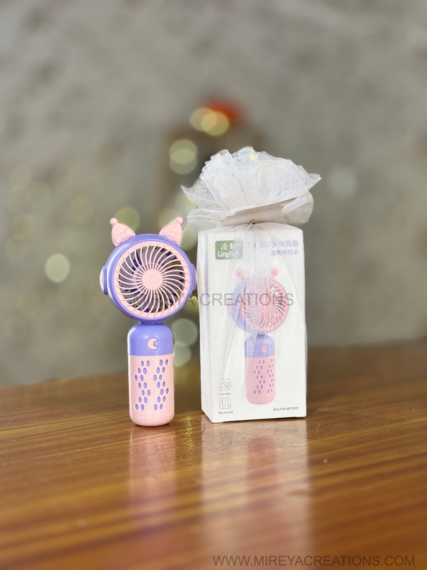 Pastel Rechargeable Mini Hand Fan Return Gift | Compact Table & Handheld Fan with Box Packing | Birthday & Utility Favor Under ₹250