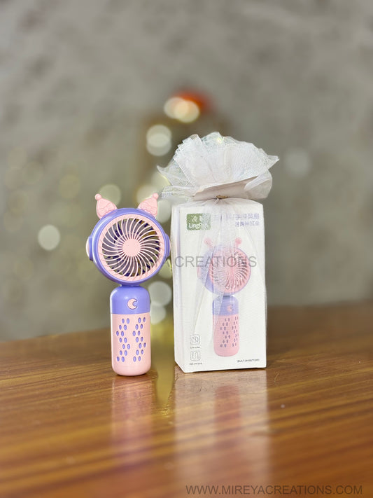 Pastel Rechargeable Mini Hand Fan Return Gift | Compact Table & Handheld Fan with Box Packing | Birthday & Utility Favor Under ₹250