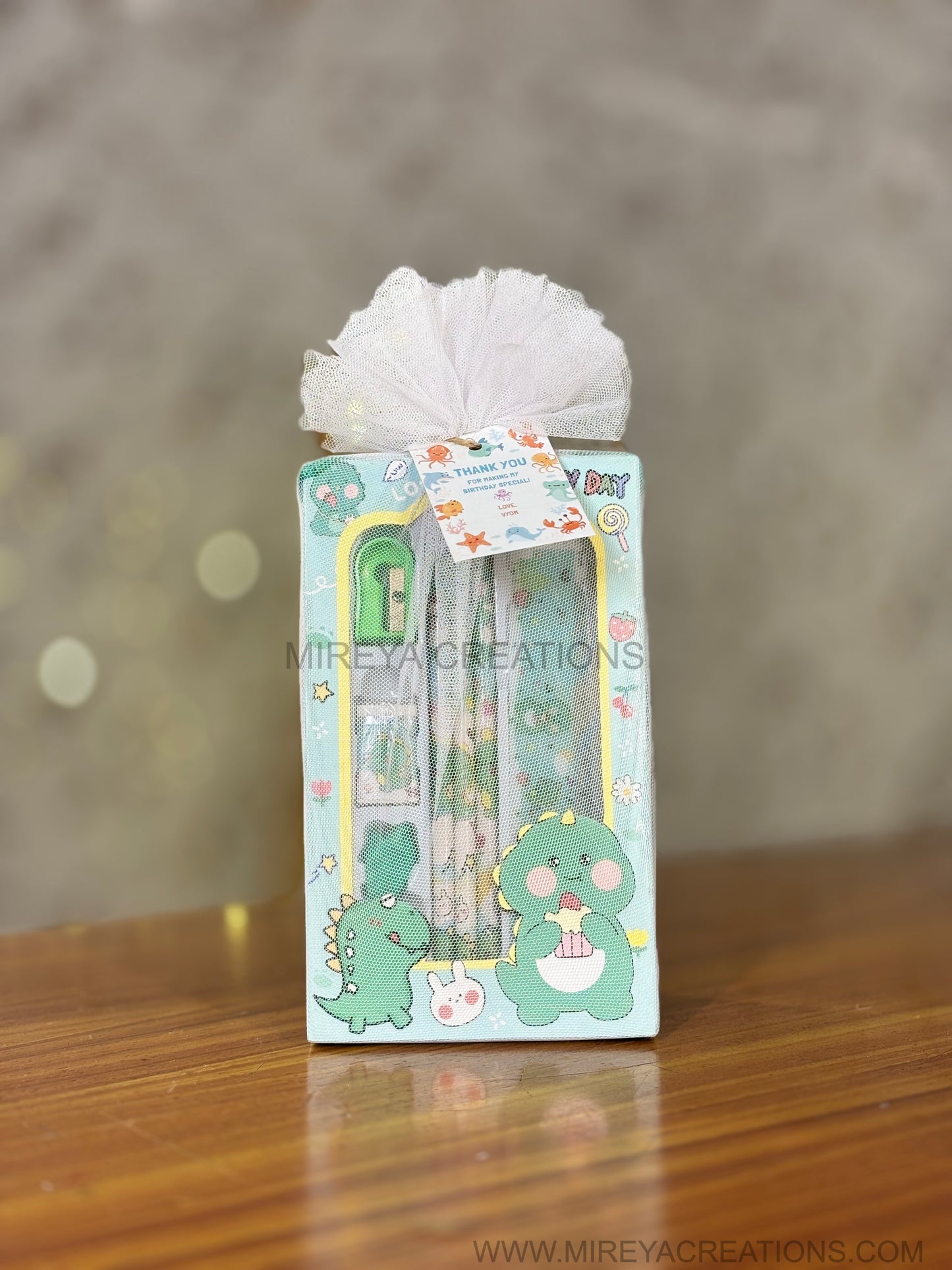 Cute Cartoon Kids Stationery Gift Set Return Gift | Pastel Themed Stationery Kit for Children | Birthday Party Favor Under ₹150