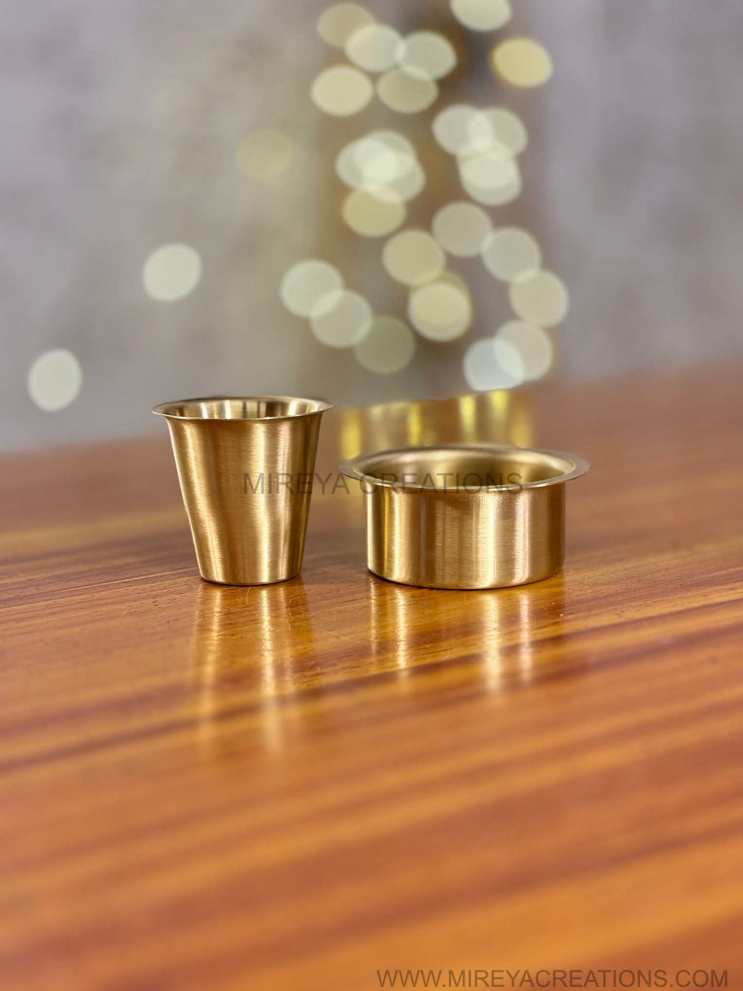Large Brass Dabara Set | Traditional Large Brass Dabara Under ₹400 | Wedding & Puja Favor