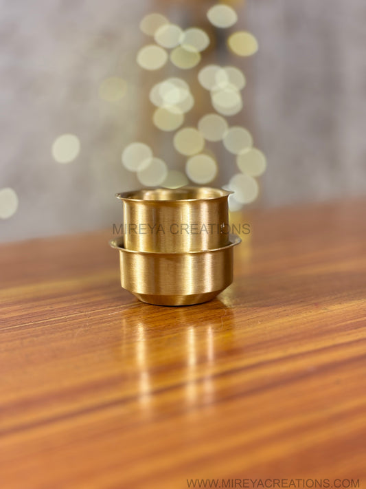 Brass Coffee Tumbler Return Gift | Mini Brass Coffee Cup Under ₹800 | Wedding & Housewarming Favor