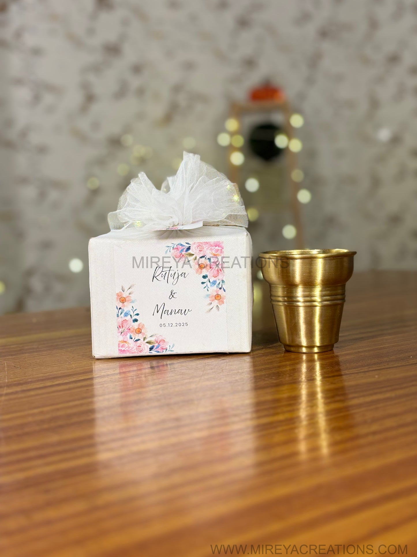 Mini Brass Puja Tumbler Return Gift | Handcrafted Brass Glass Under ₹500 | Wedding & Housewarming Favor