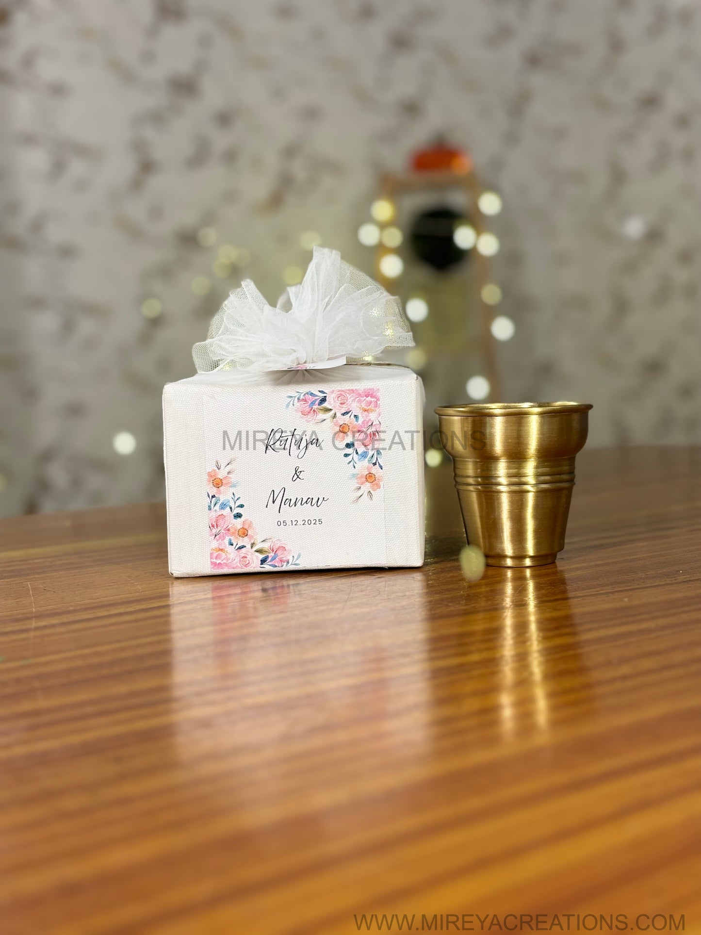 Mini Brass Puja Tumbler Return Gift | Handcrafted Brass Glass Under ₹500 | Wedding & Housewarming Favor