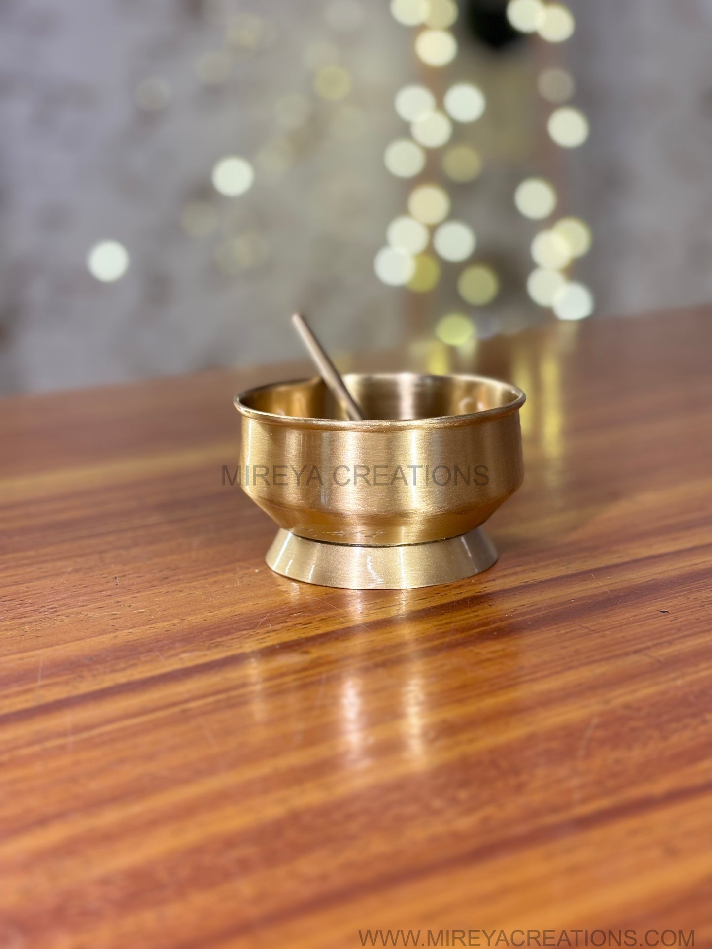 Brass Pedestal Ice-Cream Bowl Return Gift | Traditional Brass Puja Bowl Under ₹1000 | Wedding & Festive Favor
