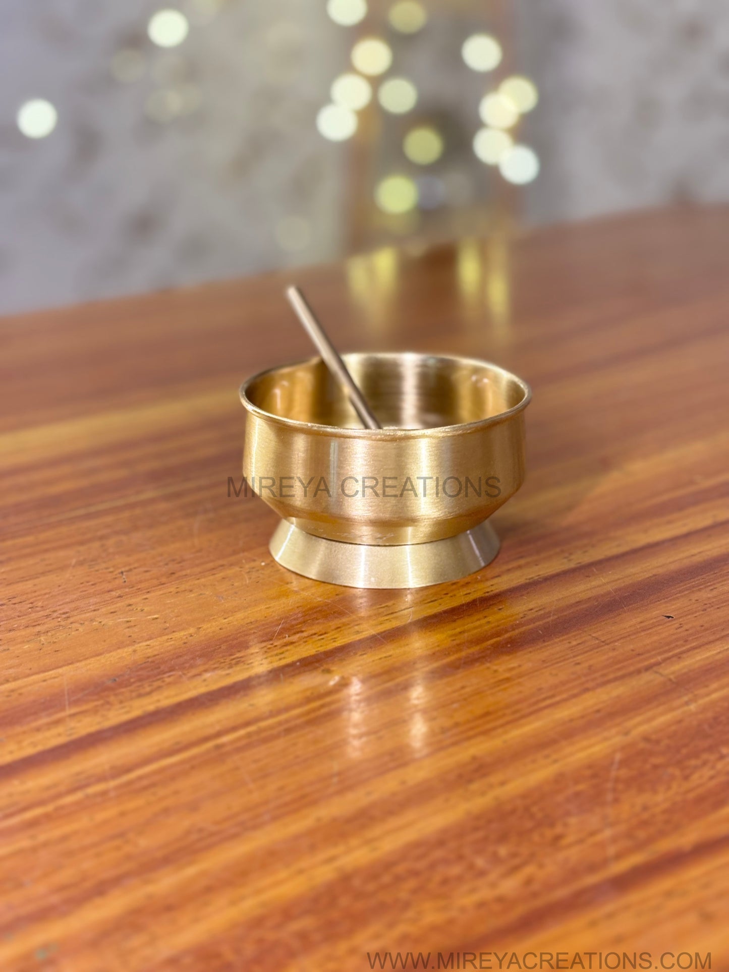 Brass Pedestal Ice-Cream Bowl Return Gift | Traditional Brass Puja Bowl Under ₹1000 | Wedding & Festive Favor