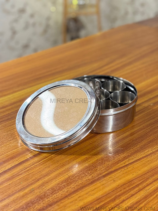 Steel Spice Box Return Gift | Stainless Steel Spice Container Under ₹600 | Wedding & Festive Favor