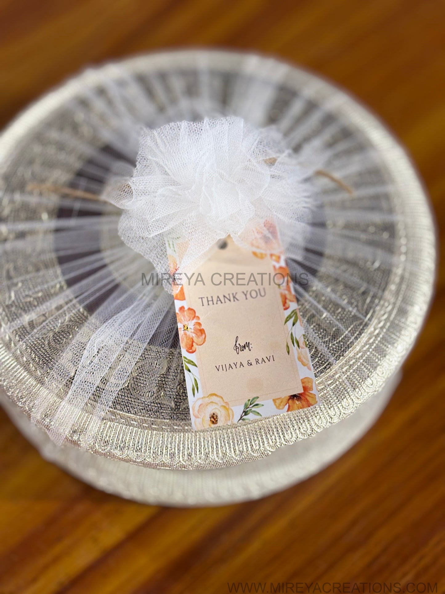 German Silver Decorative Round Box Return Gift | Traditional Silver Box Under ₹500 | Wedding & Housewarming Favor