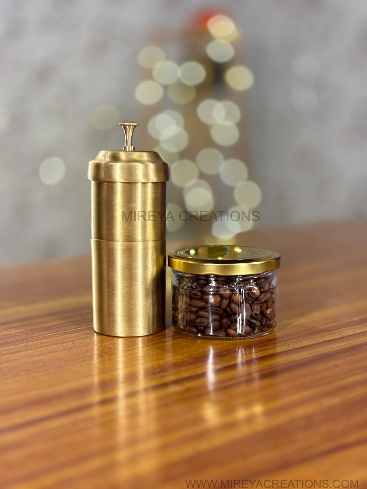Brass Filter Coffee Combo Return Gift | Coffee Filter with Bean Jar Under ₹1500 | Wedding & Puja Favor