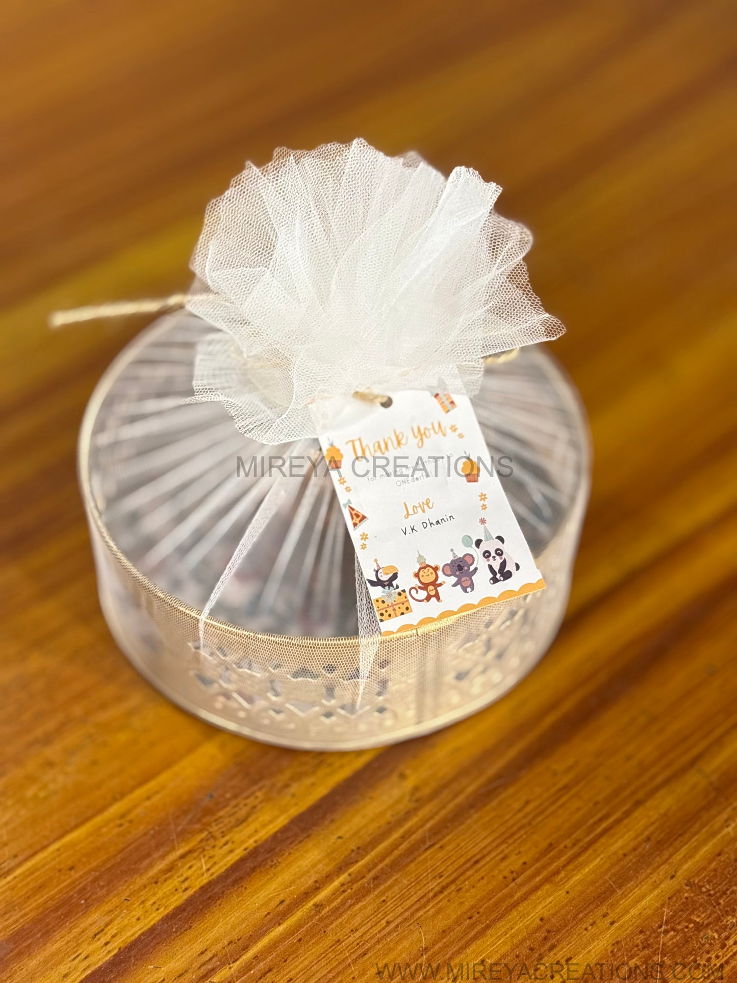 Printed Round Tray with Brass Cone Jar & Chocolates Return Gift | Combo Gift Under ₹500 | Wedding & Housewarming Favor